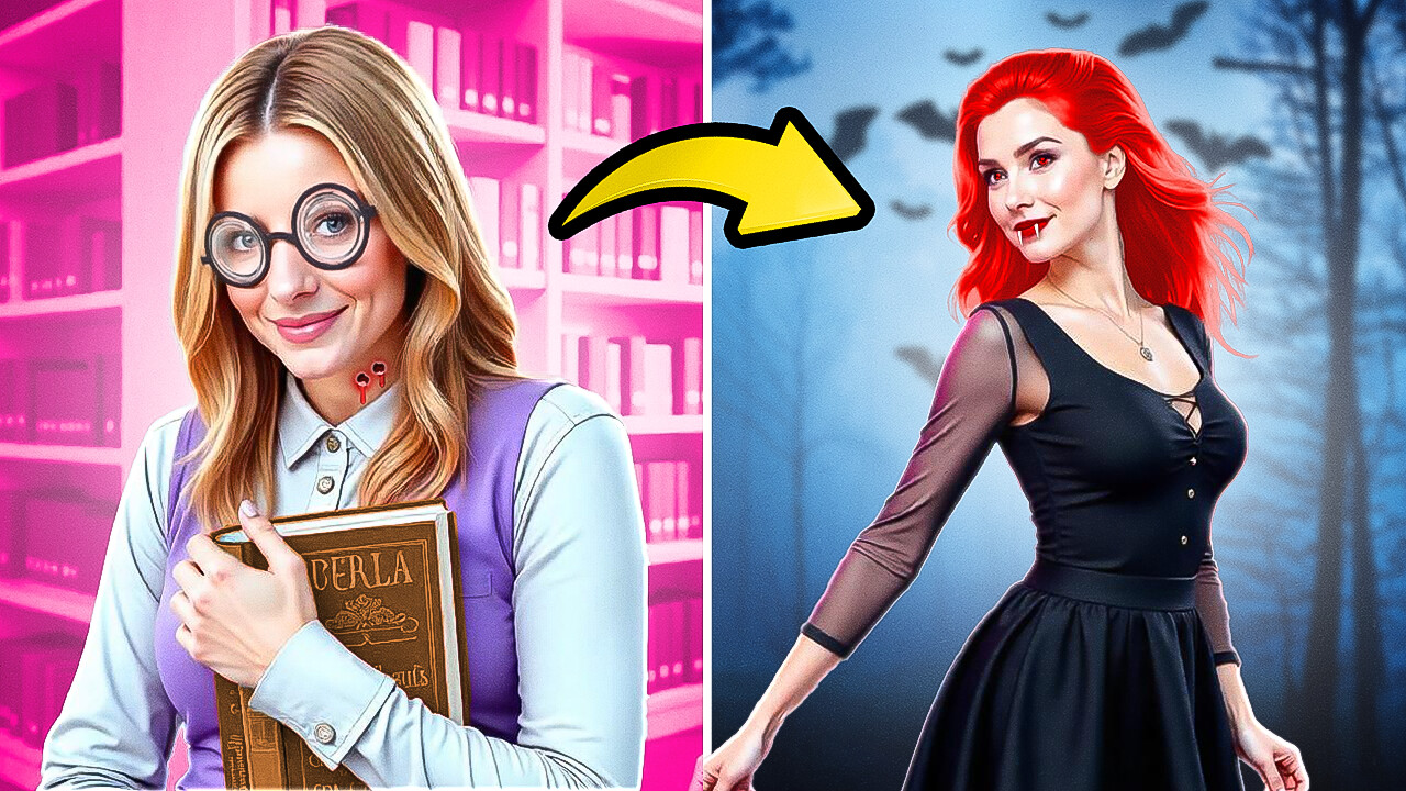 Vom Nerd zum beliebten Vampir! 🦇✨ Ultimatives gruseliges Schönheits-Makeover! episode artwork