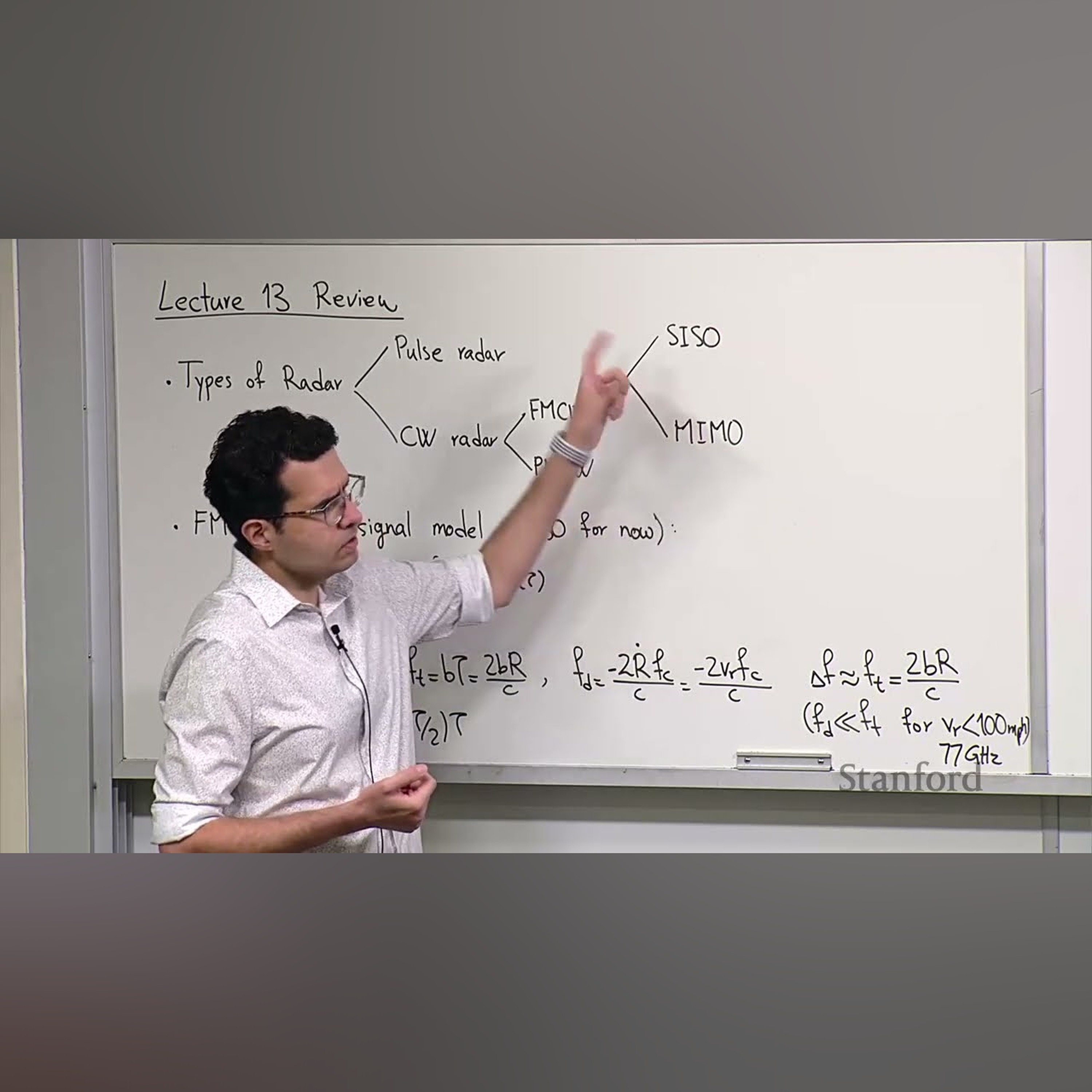 Stanford EE259 I MIMO imaging radar, direction of arrival est, target detection I 2023 I Lecture 13