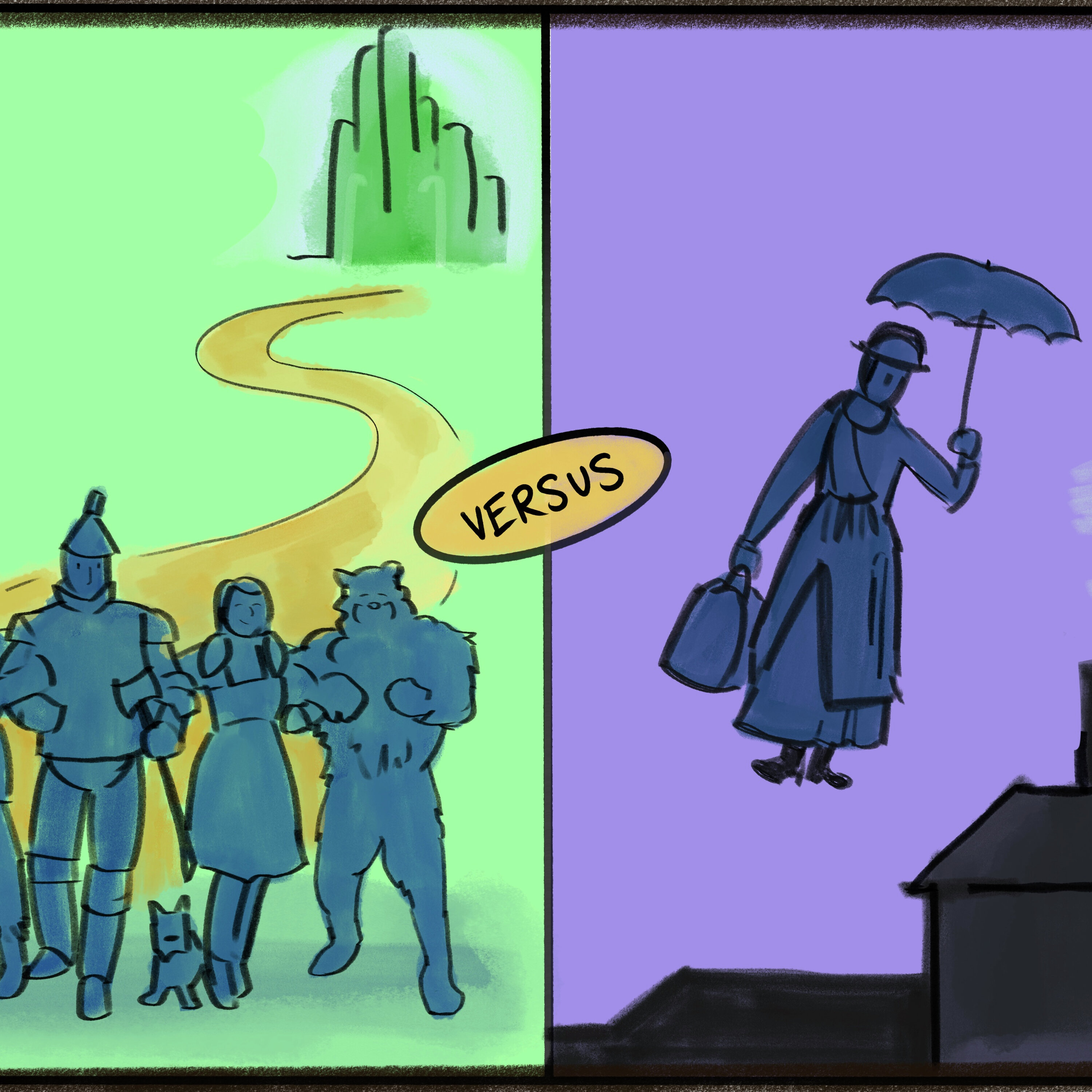Wizard of Oz vs Mary Poppins