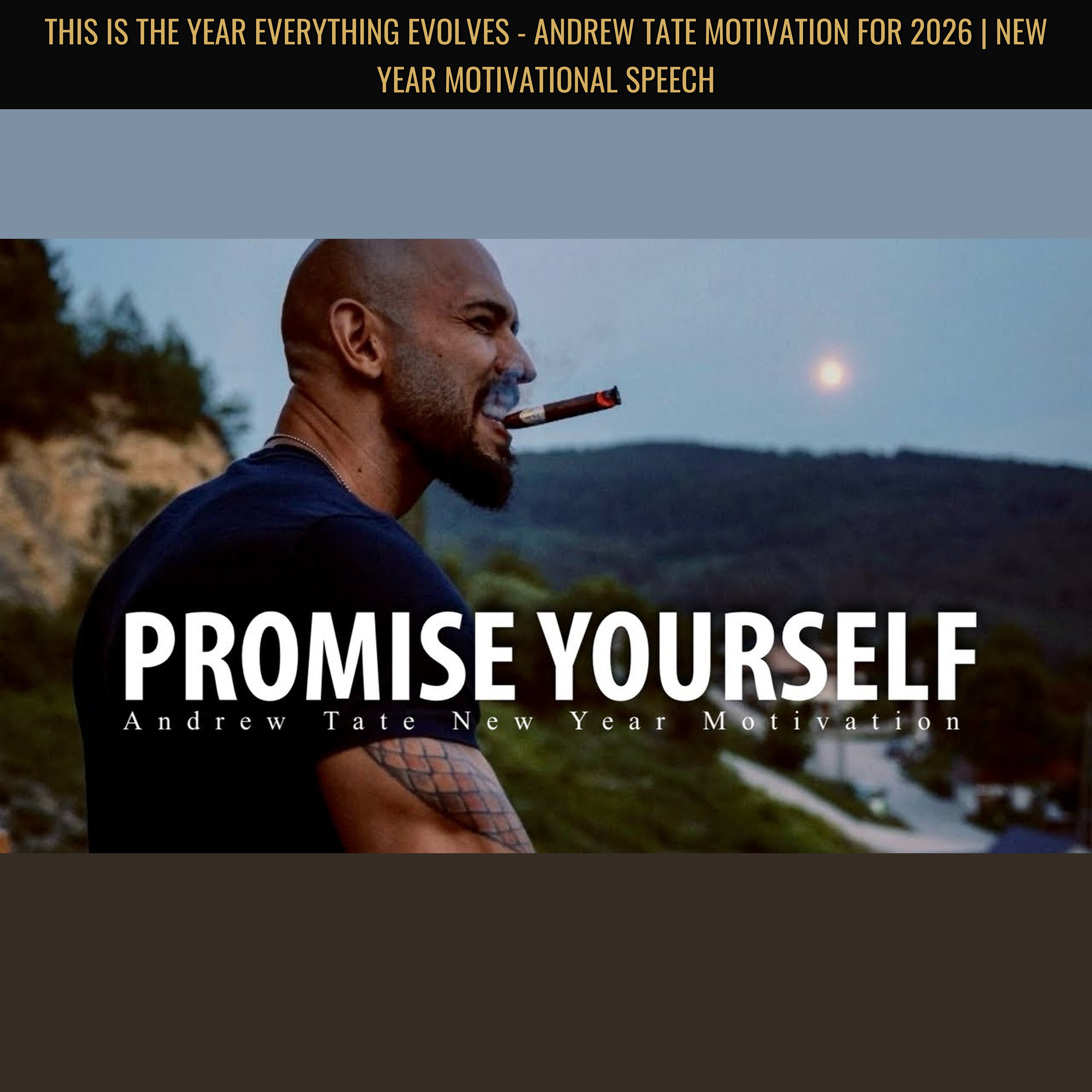 THIS IS THE YEAR Everything Evolves - Andrew Tate Motivation for 2026 | New Year Motivational Speech
