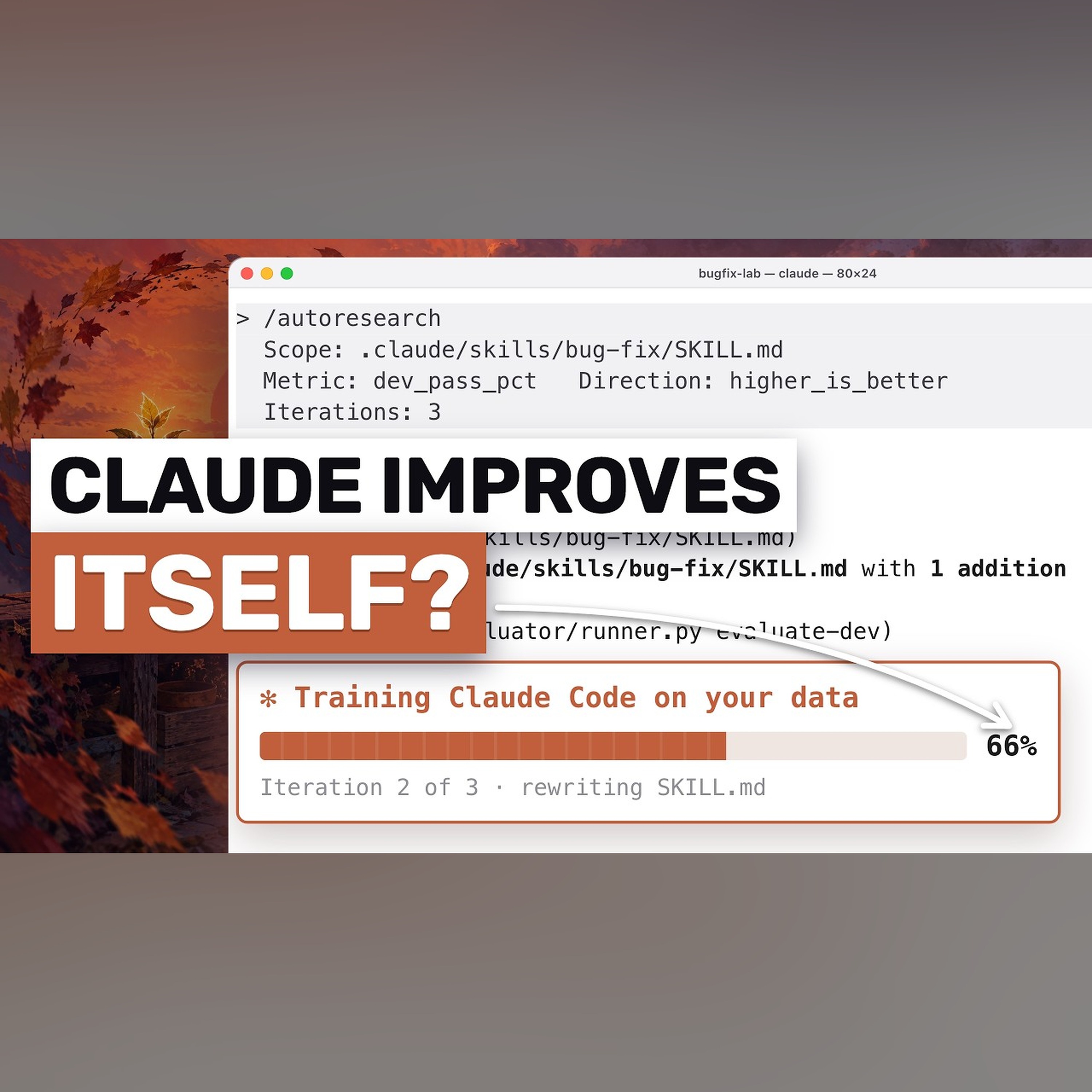 My Self Training Claude Code Setup: I Made Claude Code TRAIN ITSELF! episode artwork