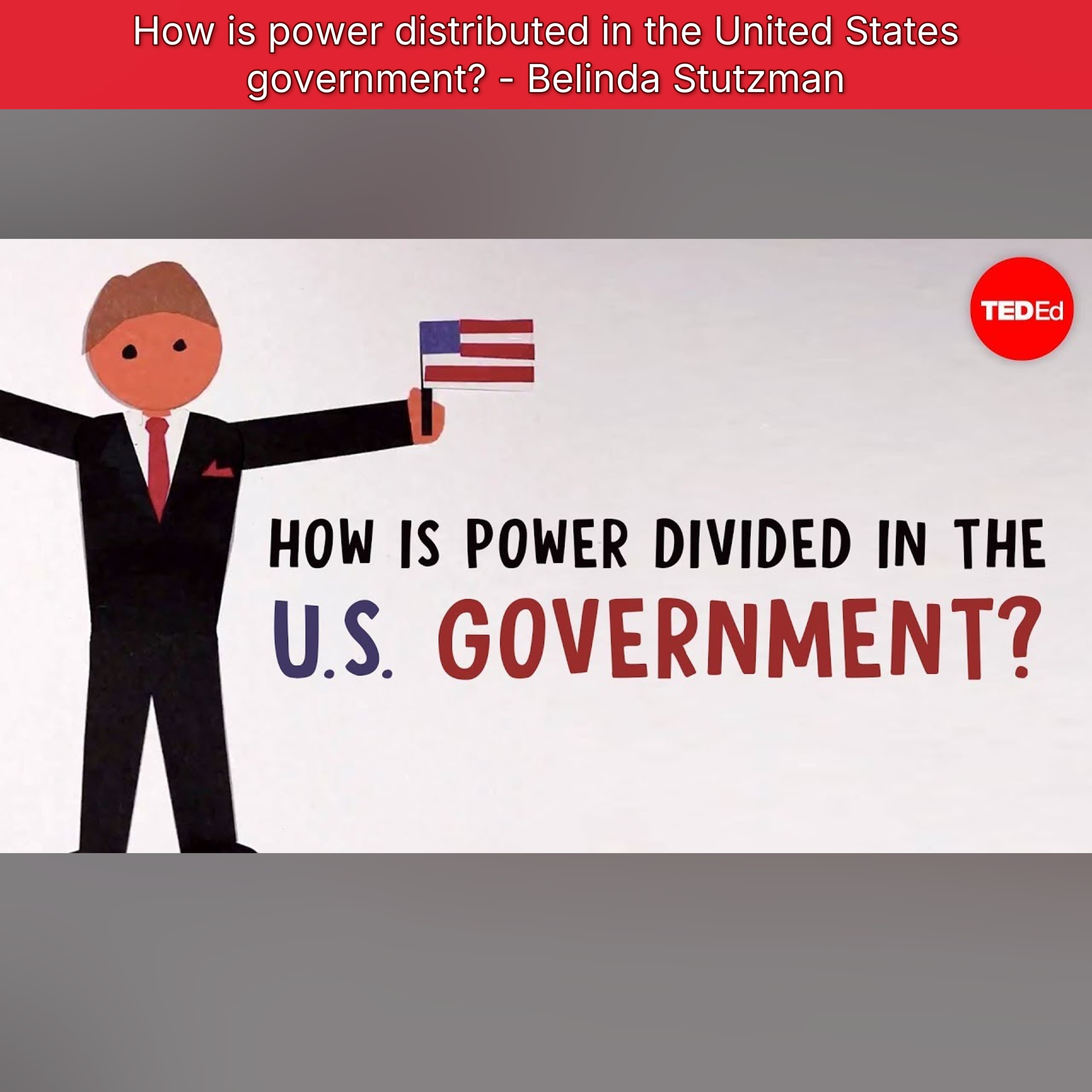 How is power distributed in the United States government? - Belinda Stutzman