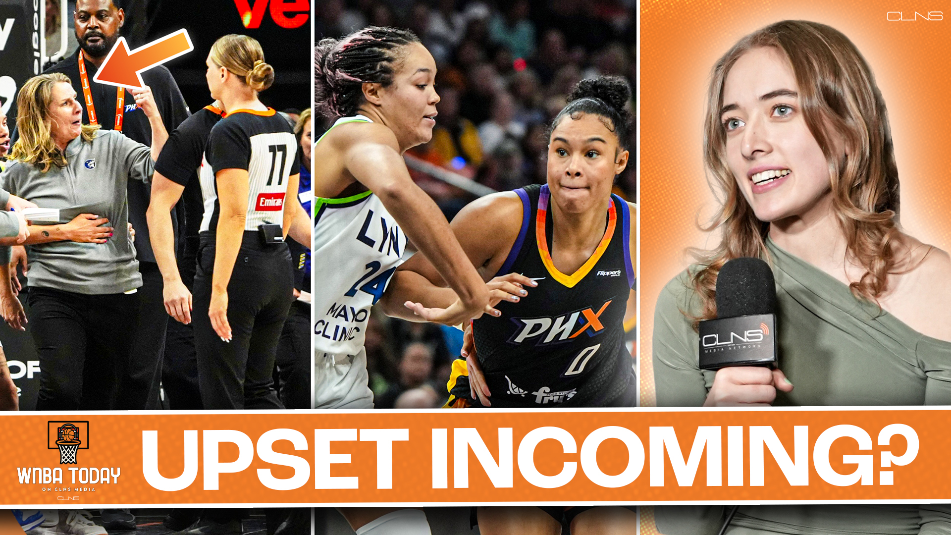 Is it OVER for the Minnesota Lynx? Cheryl Reeve EJECTED! | WNBA Today on CLNS episode artwork