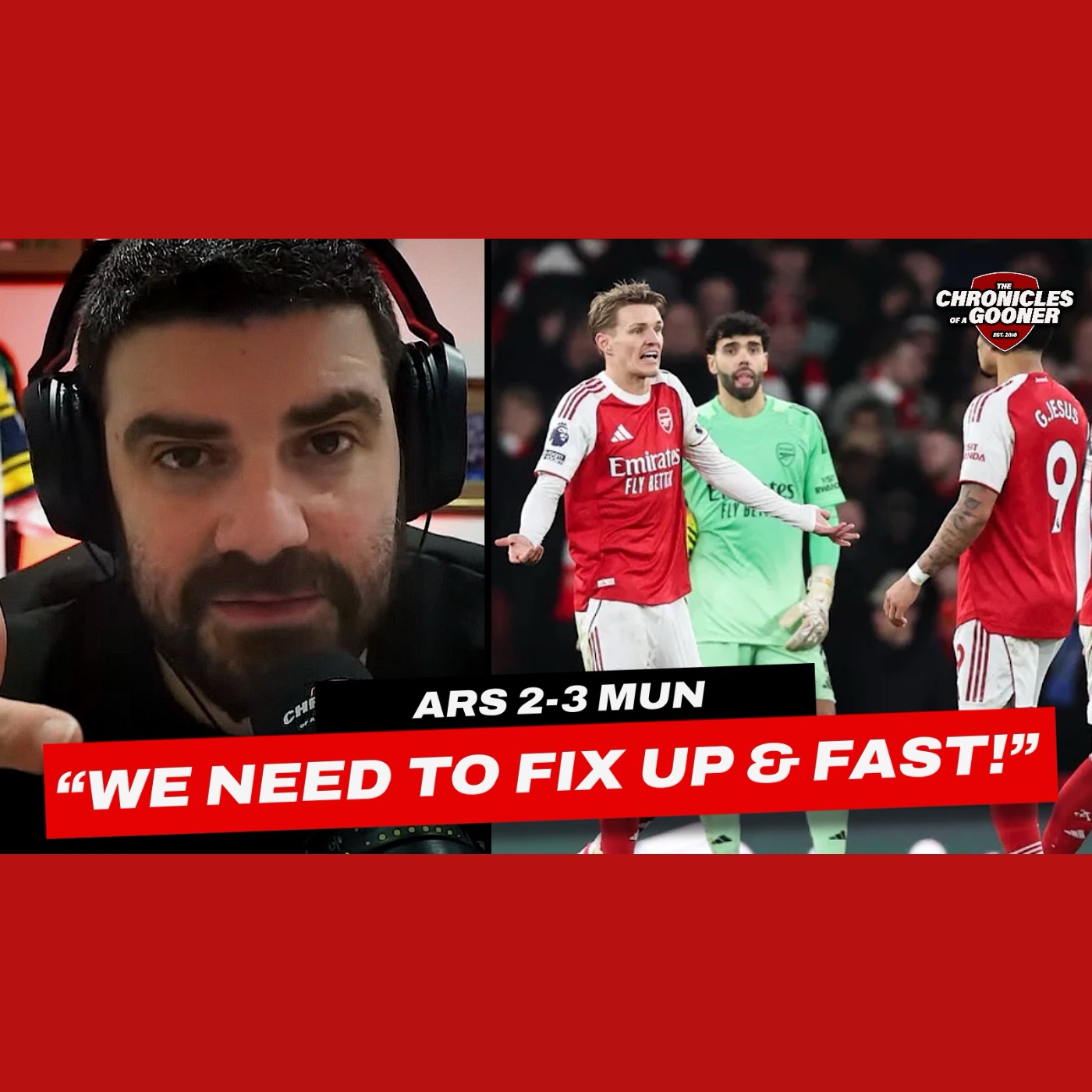 'We need to fix up & fast" - Arsenal 2-3 Man Utd