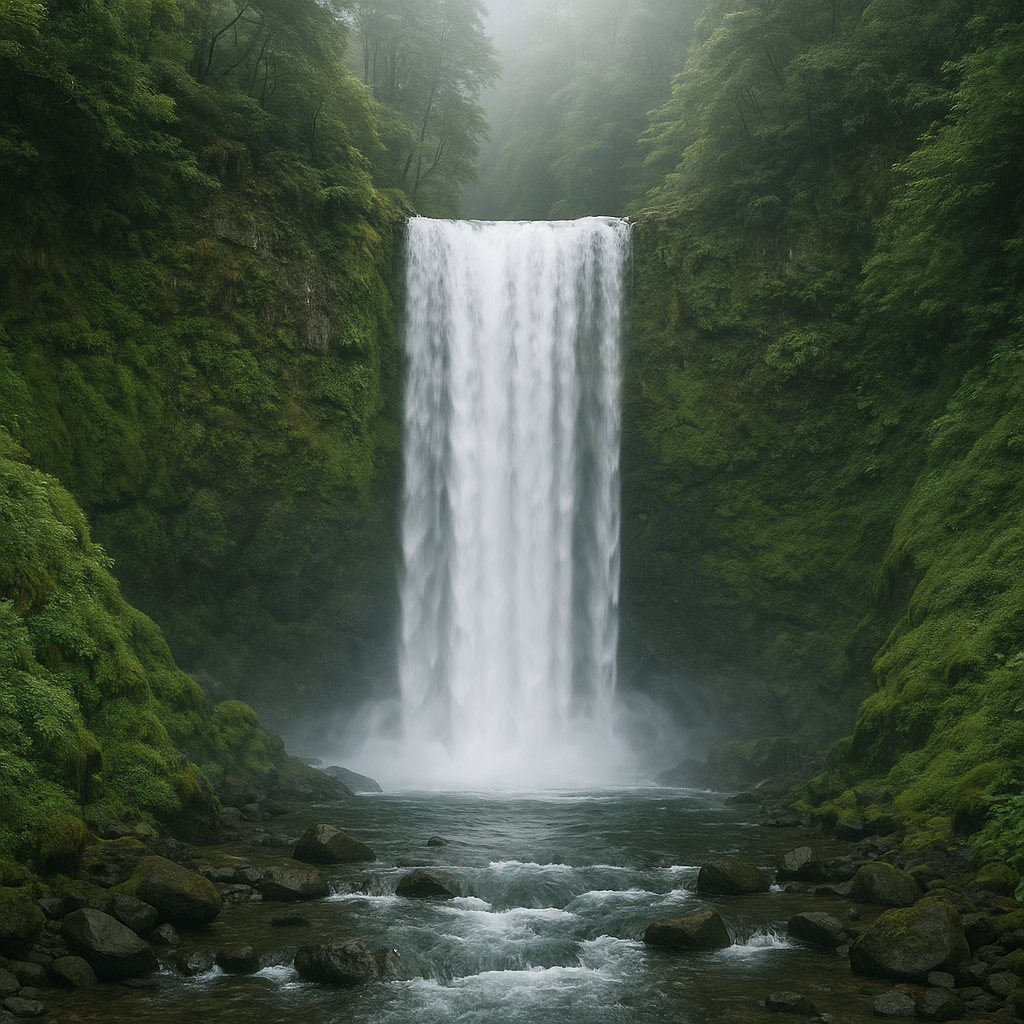 Long Waterfall Sound | Continuous Nature Ambience for Deep Relaxation, Sleep, and Focus