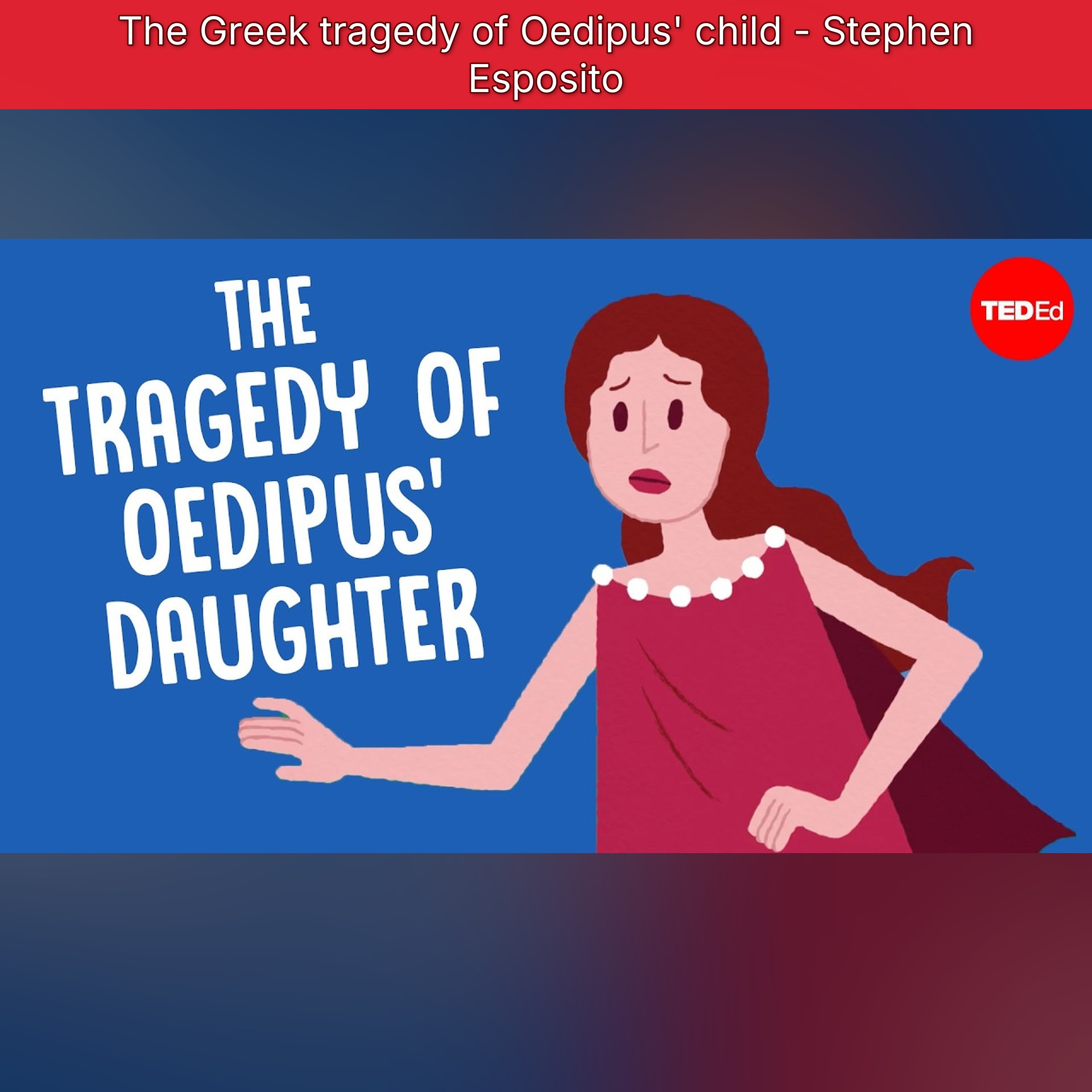 The Greek tragedy of Oedipus' child - Stephen Esposito episode artwork