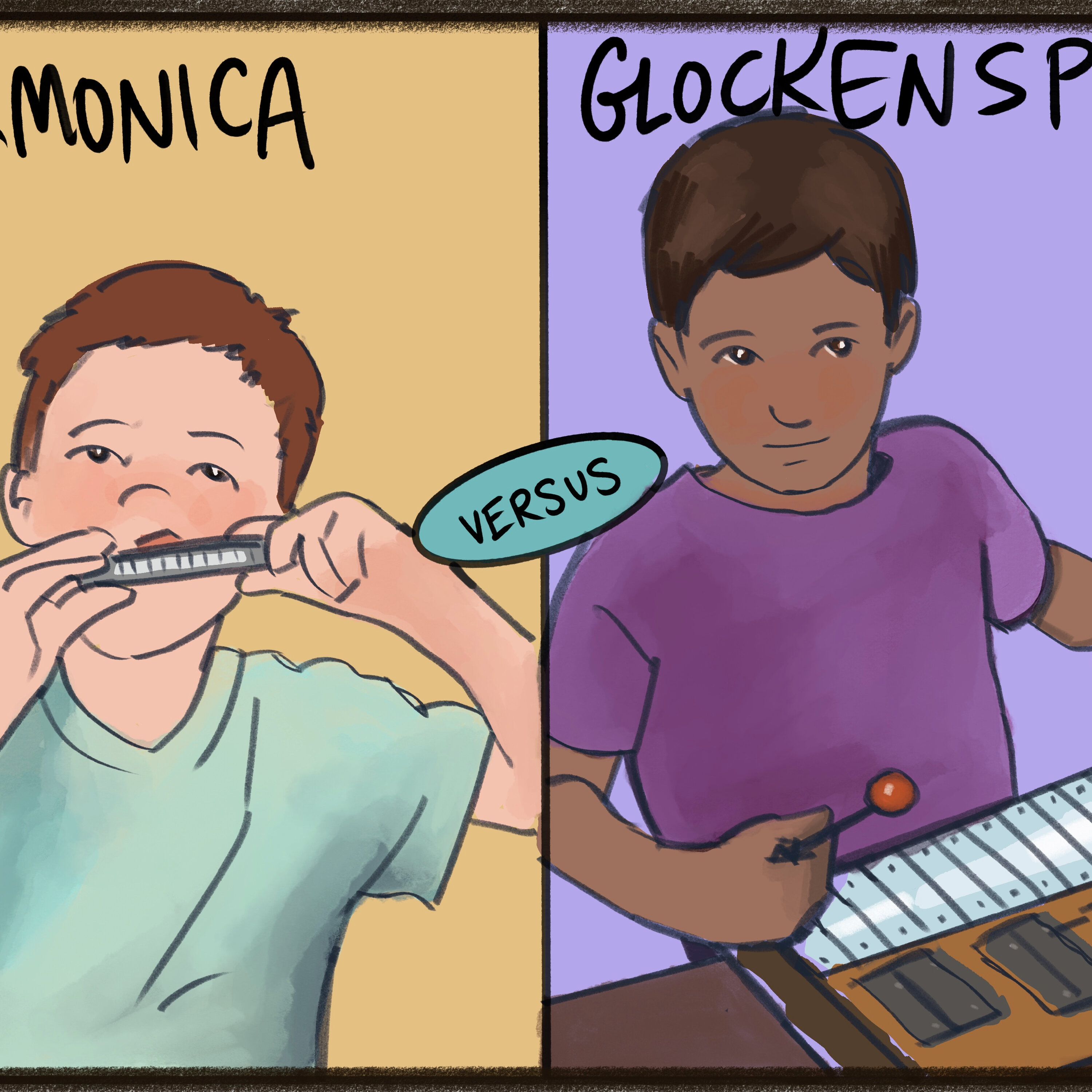Harmonica vs Gleckenspiel