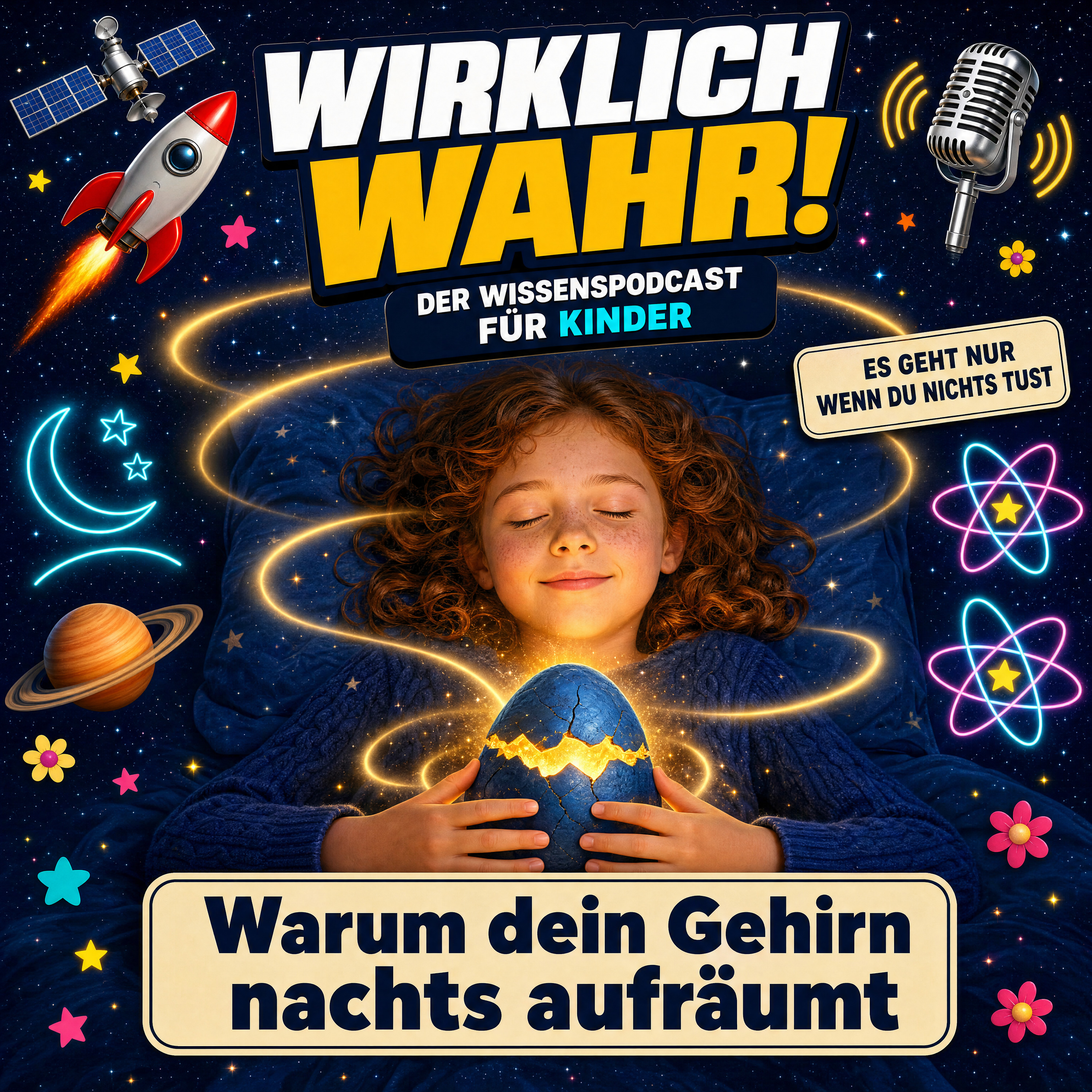 Cover: Was ist da los? Warum dein Gehirn nachts aufräumt