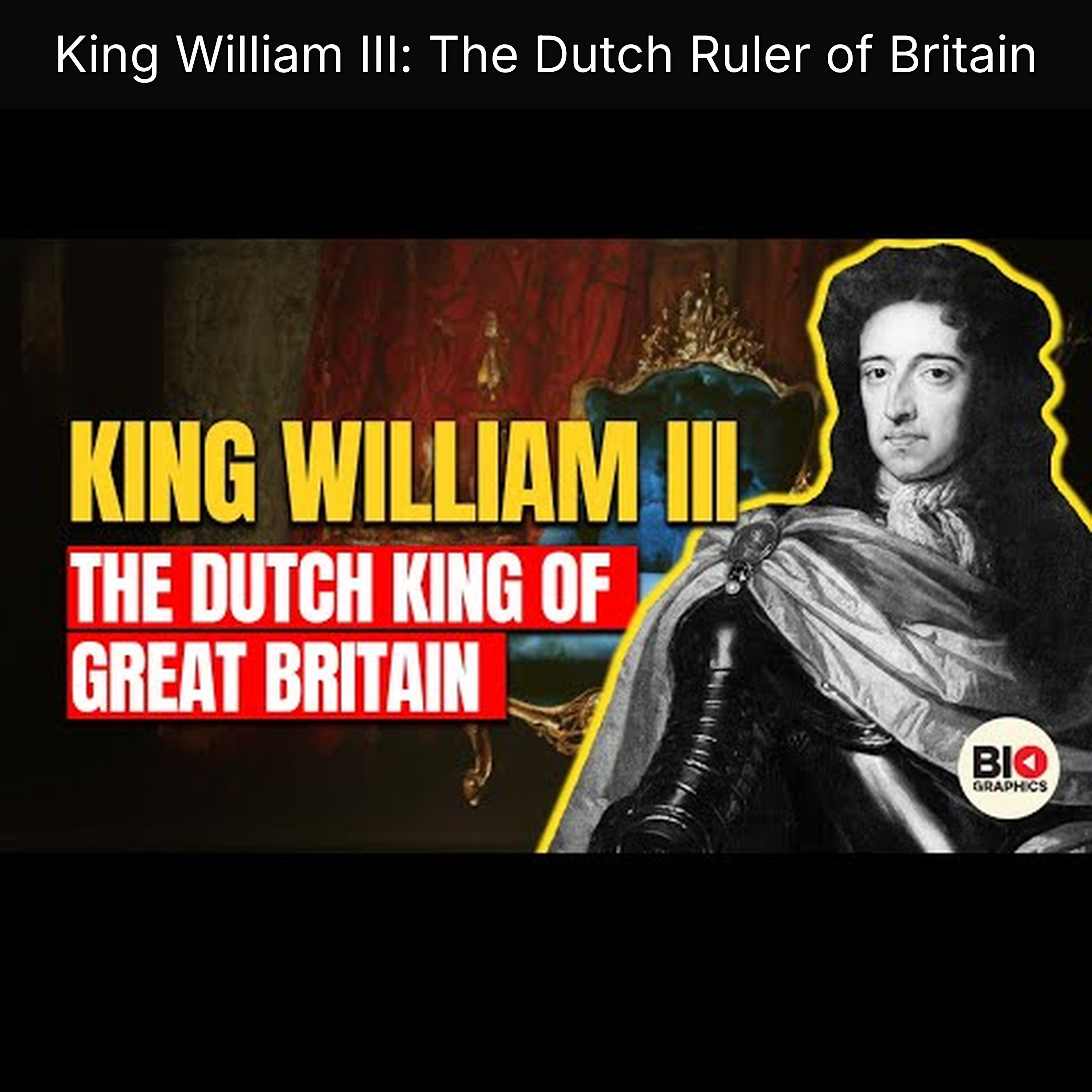 King William III: The Dutch Ruler of Britain