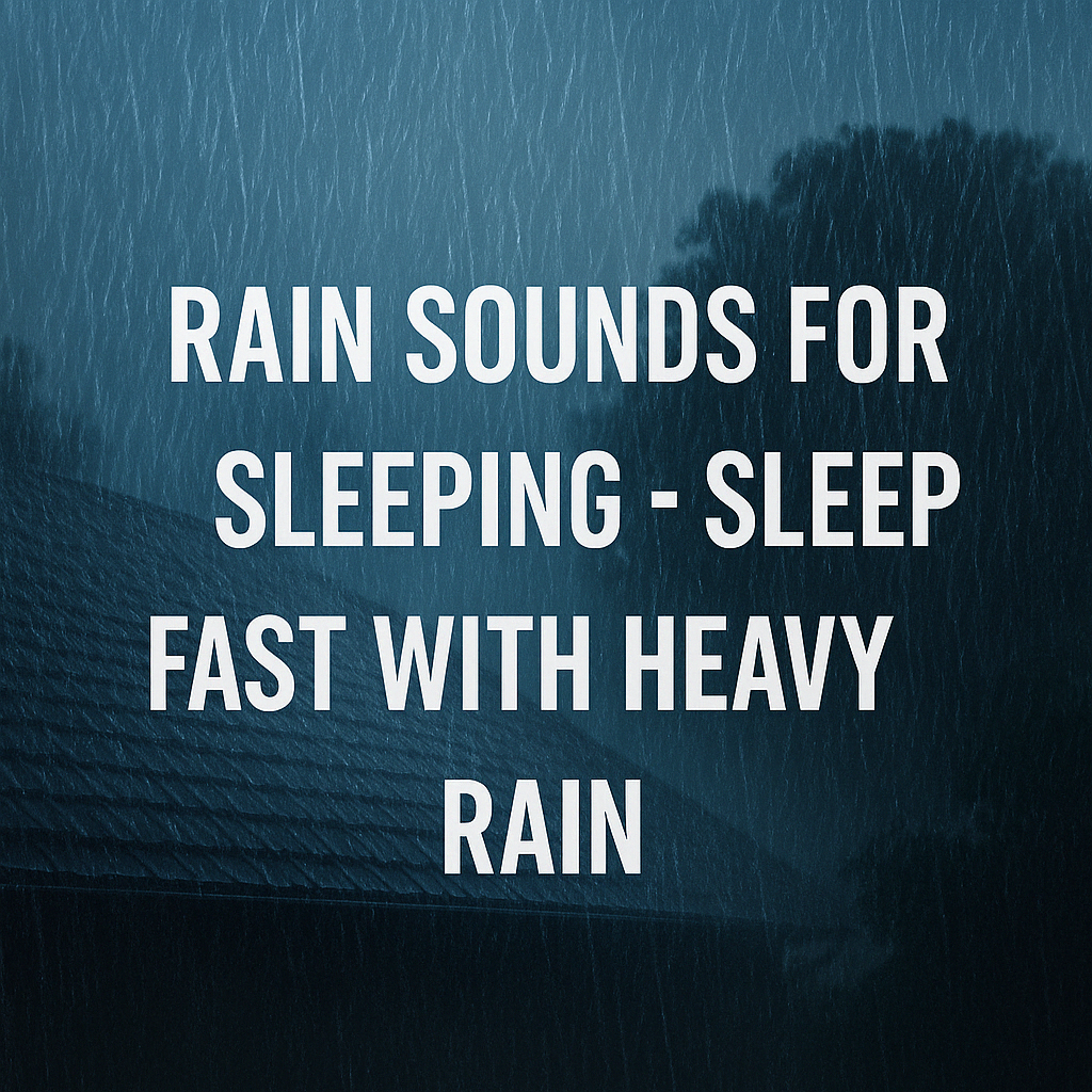 Rain Sounds for Sleeping  - Sleep FAST with Heavy Rain