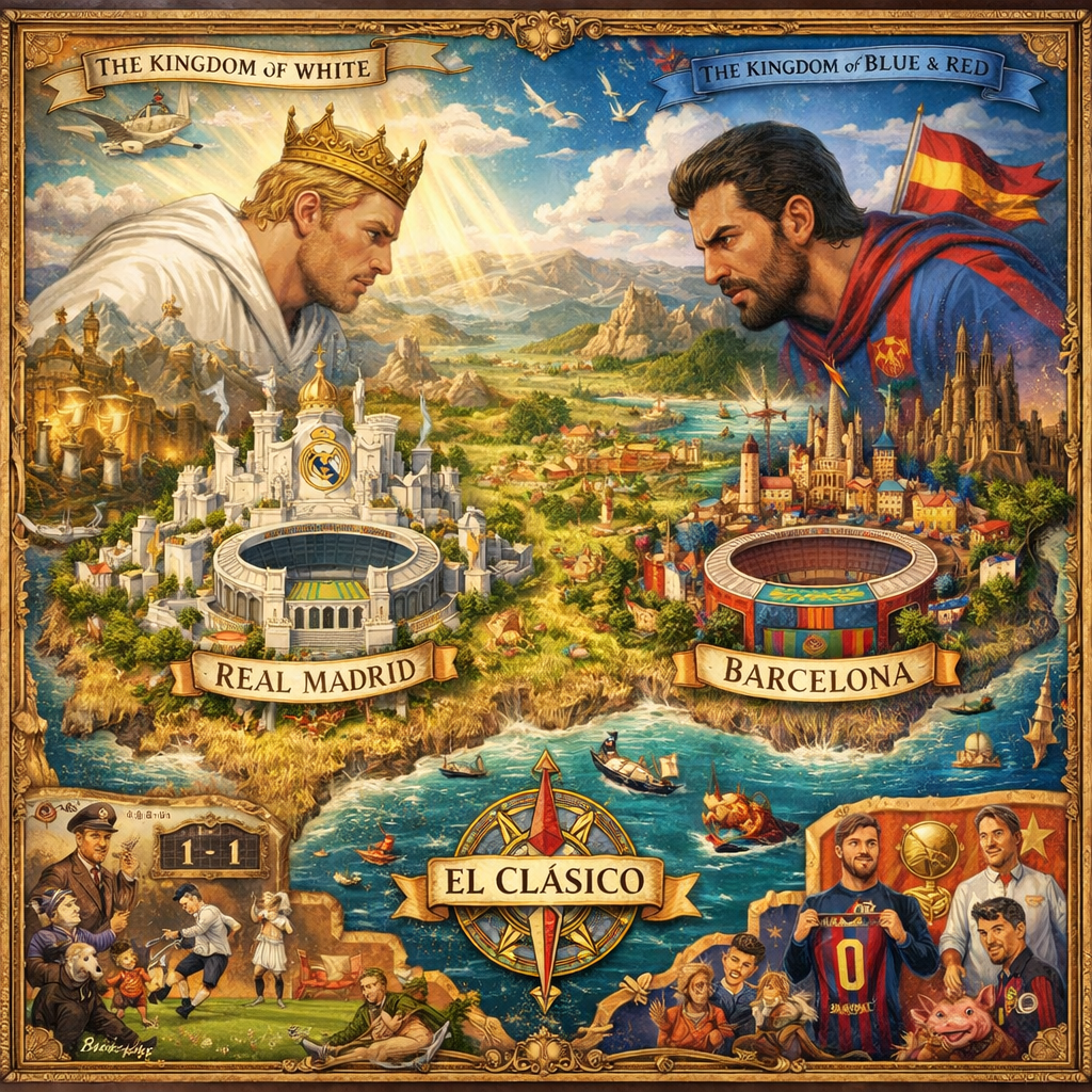 ⚪️ 👑 REAL MADRID VS. FC BARCELONA 🔴 🔵  THE GREATEST OF RIVALRIES 🏆 ⚽️ (2 OF 3!)