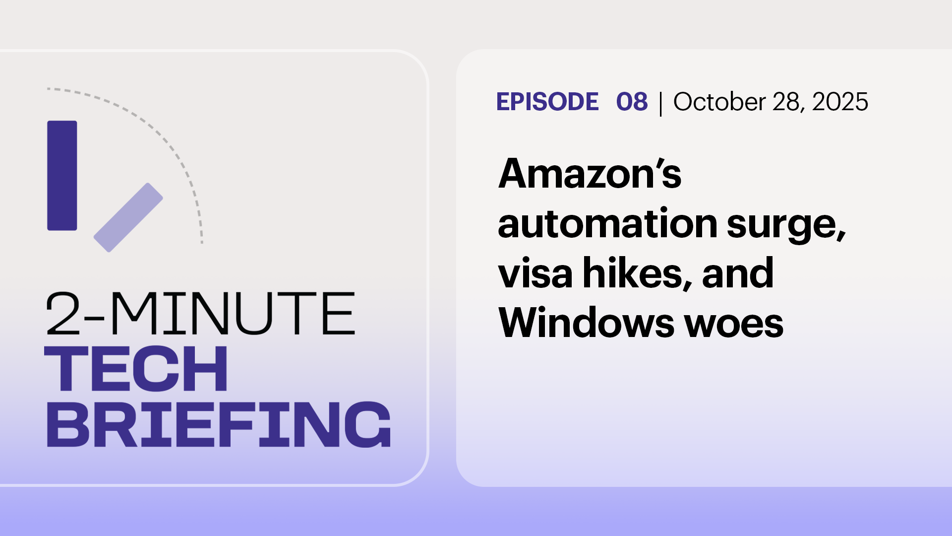Ep. 8: Amazon’s automation surge, visa hikes, and Windows woes