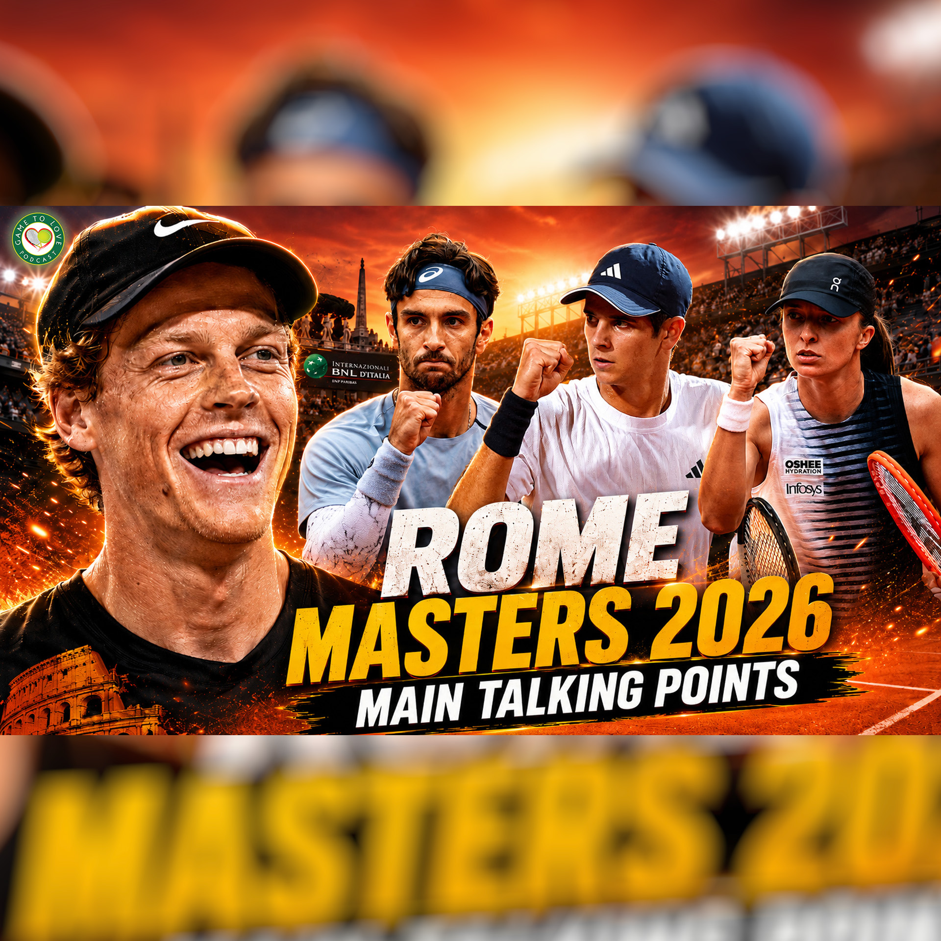 Sinner DOMINATION 🔥 Swiatek BAKERY Returns 🥖 Musetti or Ruud? | Rome Open 2026 | GTL Tennis Podcast