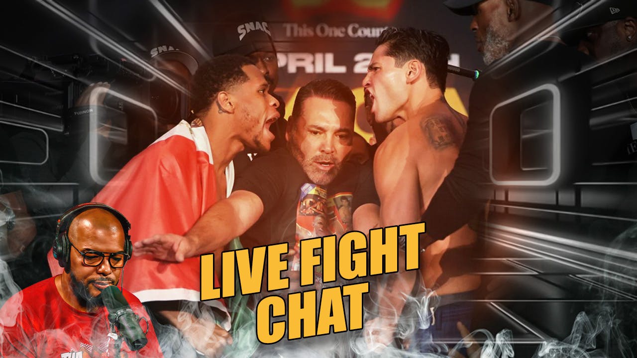 ☎️ DEVIN HANEY VS. RYAN GARCIA LIVE FIGHT CHAT PLUS PRELIMS LIVESTREAM🔥
