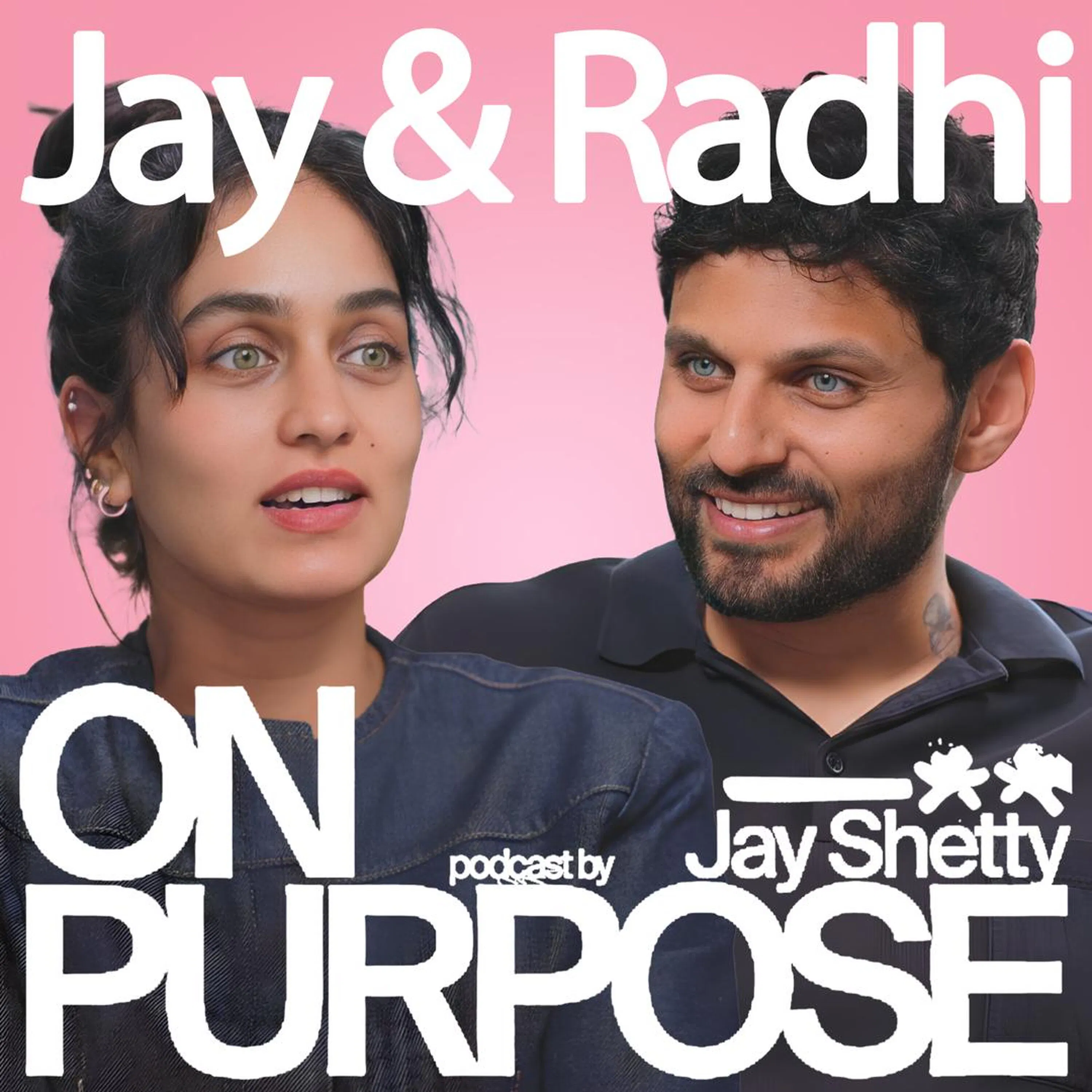 Cover art for the episode "Jay & Radhi Talk About Why People Feel the Need to Overshare" from On Purpose with Jay Shetty