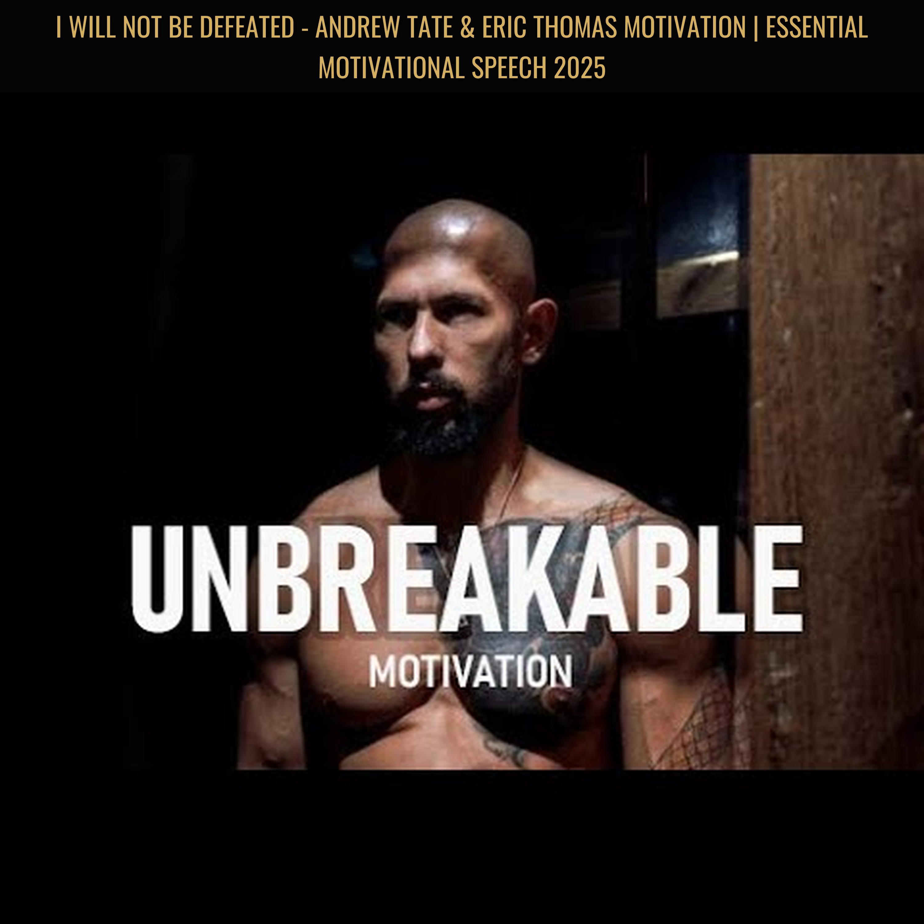 I WILL NOT BE DEFEATED - Andrew Tate & Eric Thomas Motivation | Essential Motivational Speech 2025