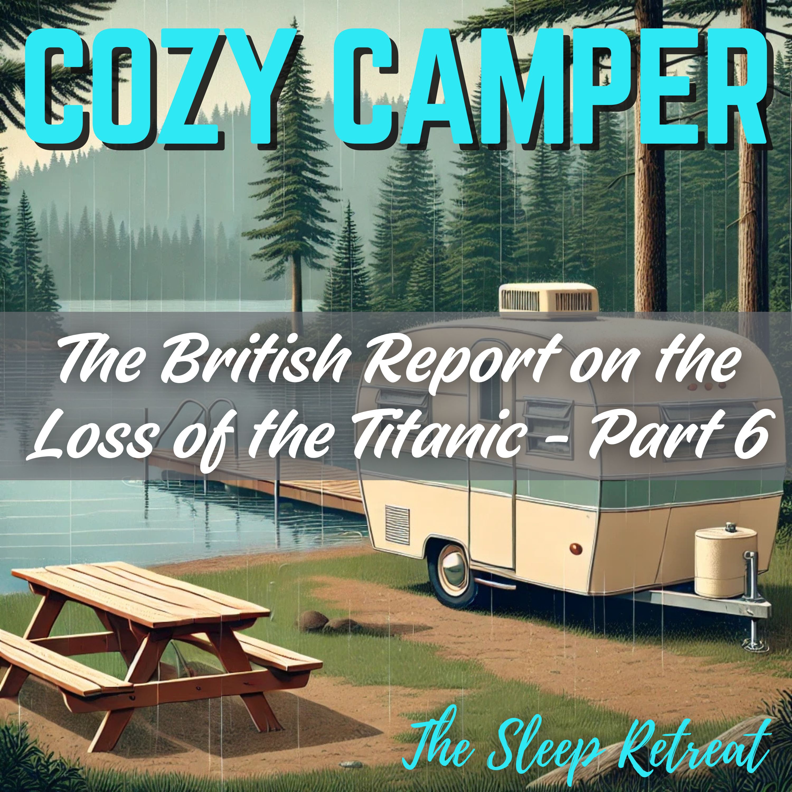 Cozy Camper: The British Report on the Loss of the Titanic (Part 6) – Rainy Night Warmth & Gentle Sleep Story