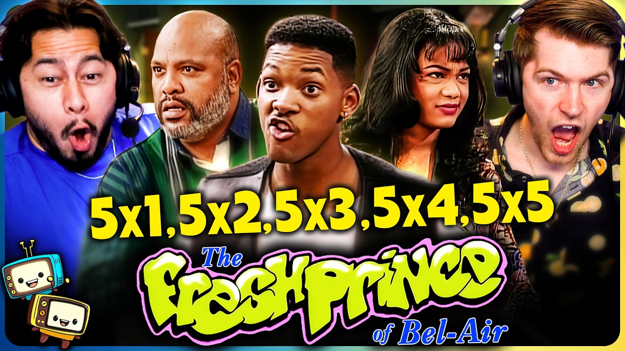 THE FRESH PRINCE OF BEL-AIR (1994) 5x1, 5x2, 5x3, 5x4 & 5x5 Reaction! | Will Smith w/ Jaby Koay episode artwork