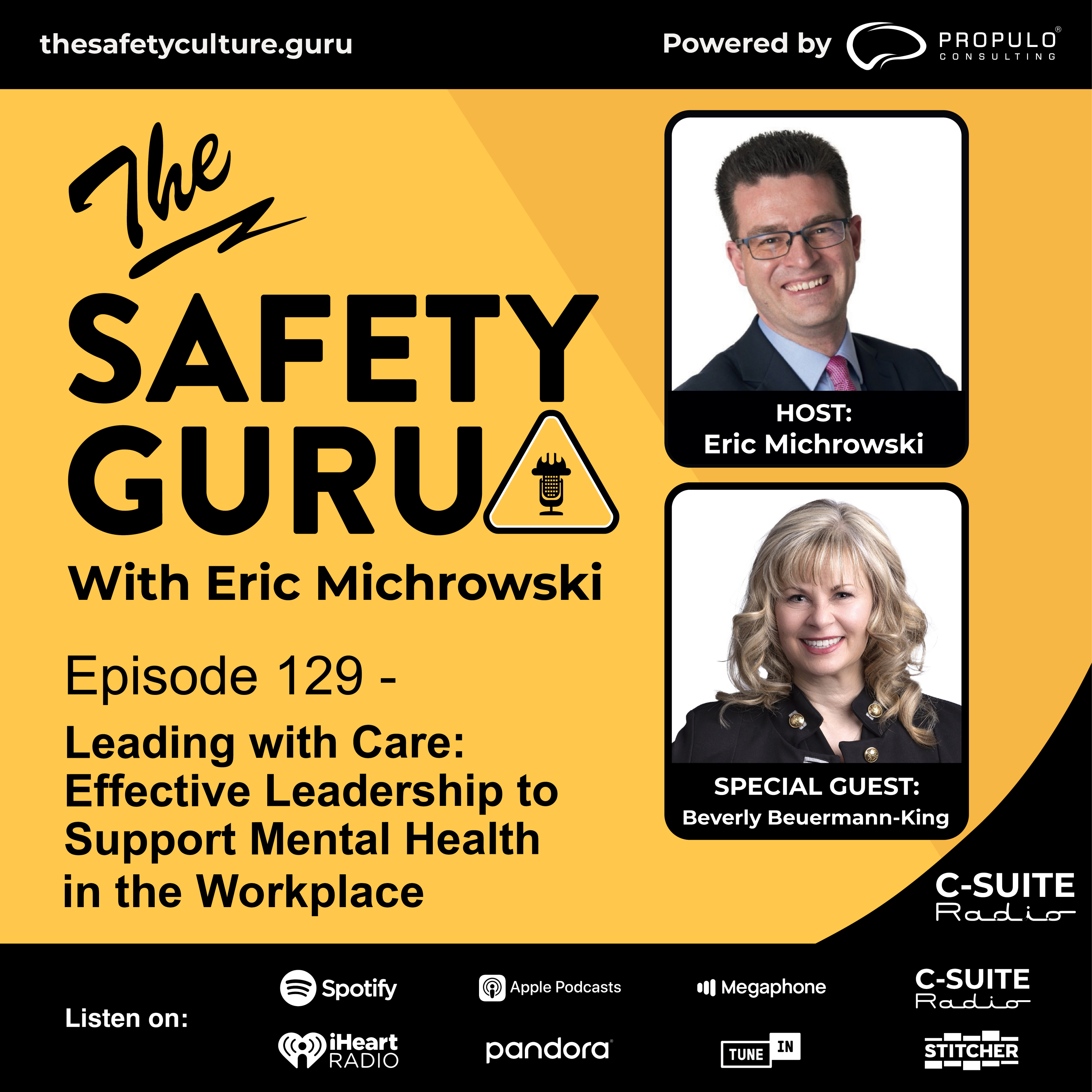 Episode 129 - Leading with Care: Effective Leadership to Support Mental Health in the Workplace with Beverly Beuermann-King episode artwork
