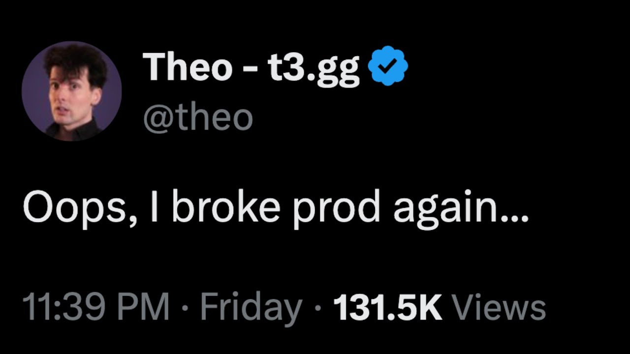 I changed databases again (please learn from my mistakes) | Theo - t3․gg