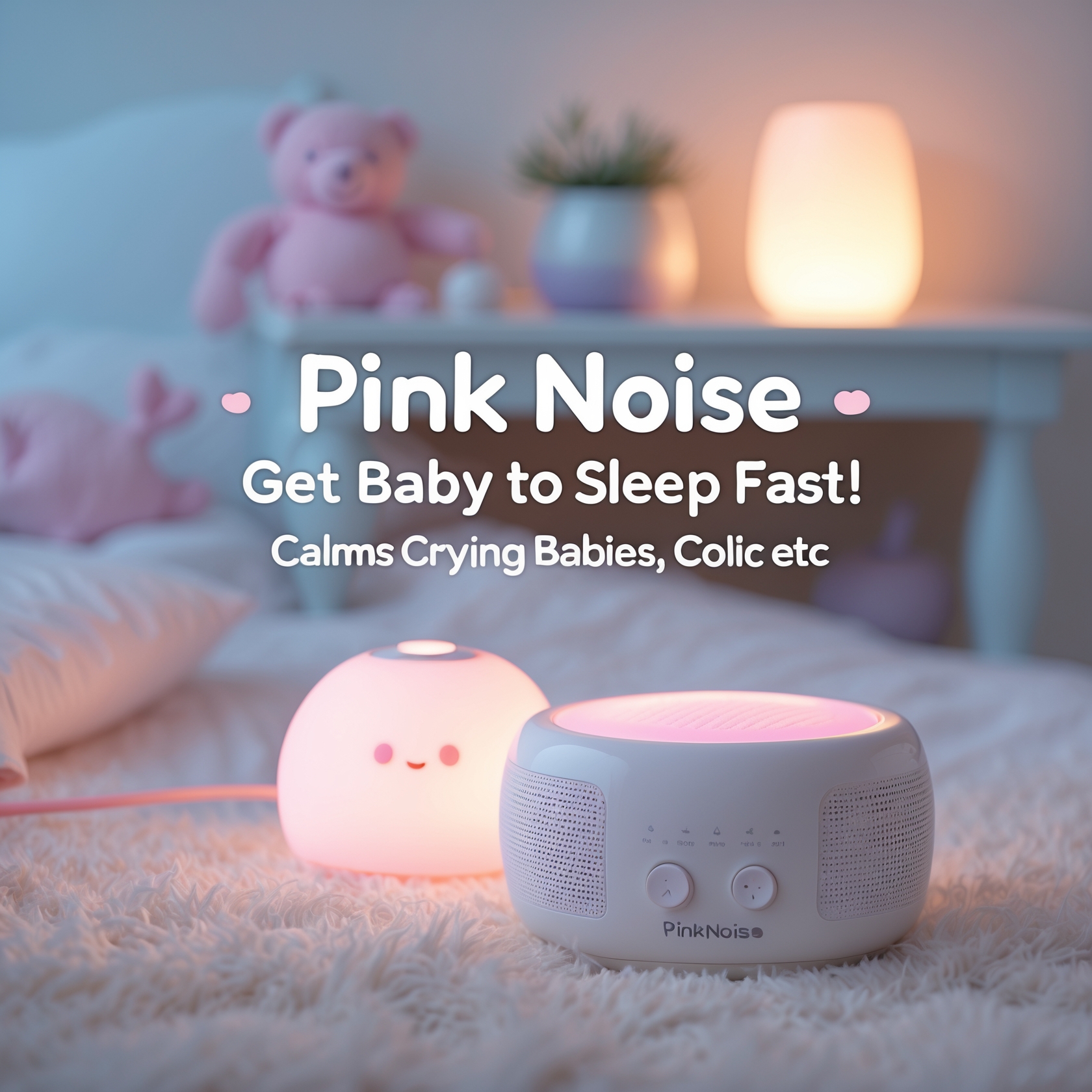 8 HOURS of PINK NOISE - Get Baby to Sleep Fast! Calms Crying Babies, Colic etc