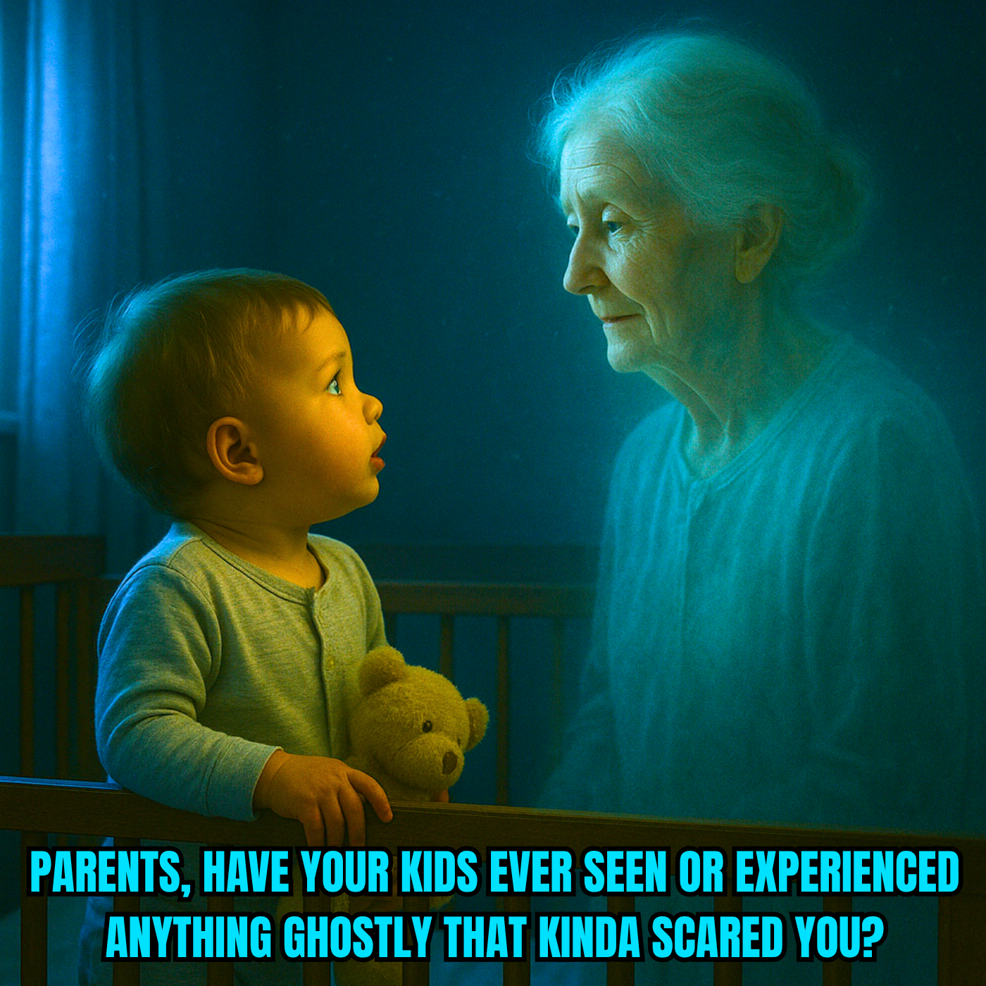Parents, have your kids ever seen or experienced anything ghostly that kinda scared you?