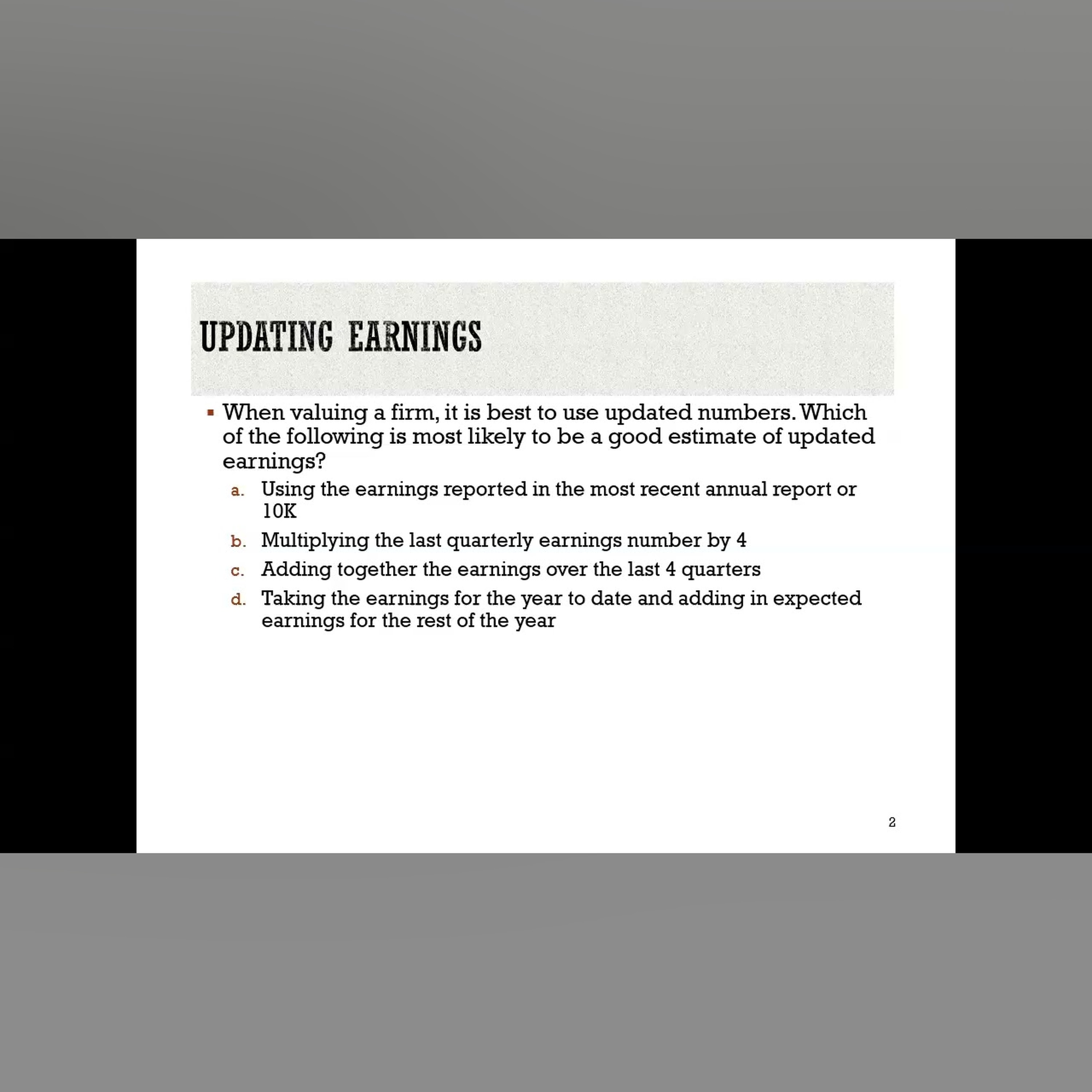 Session 7: Measuring Relative Risk - Betas and Alternatives