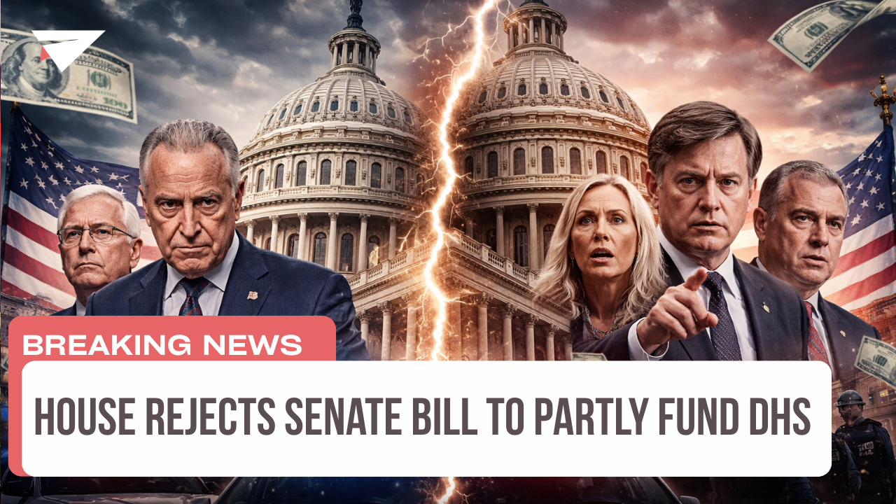 House Rejects Senate Bill to Partly Fund DHS, Breaking News