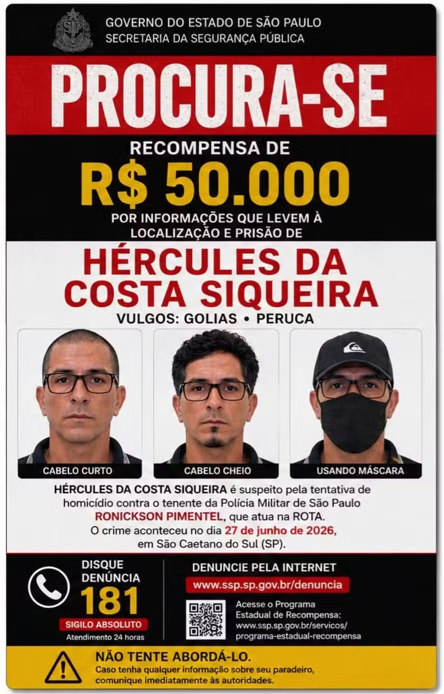Interpol inclui nome de suspeito de atirar em tenente da Rota em lista de fugitivos episode artwork