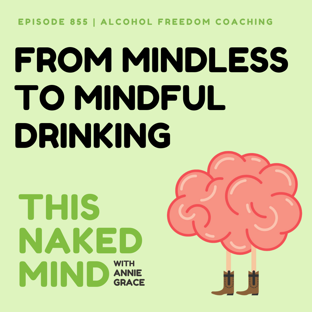 From Mindless to Mindful Drinking | Alcohol Freedom Coaching | E855
