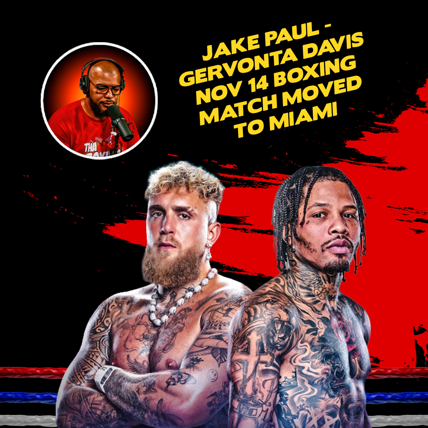 ☎️Gervonta "Tank" Davis vs. Jake Paul: Miami’s Mega-Fight Showdown❗️