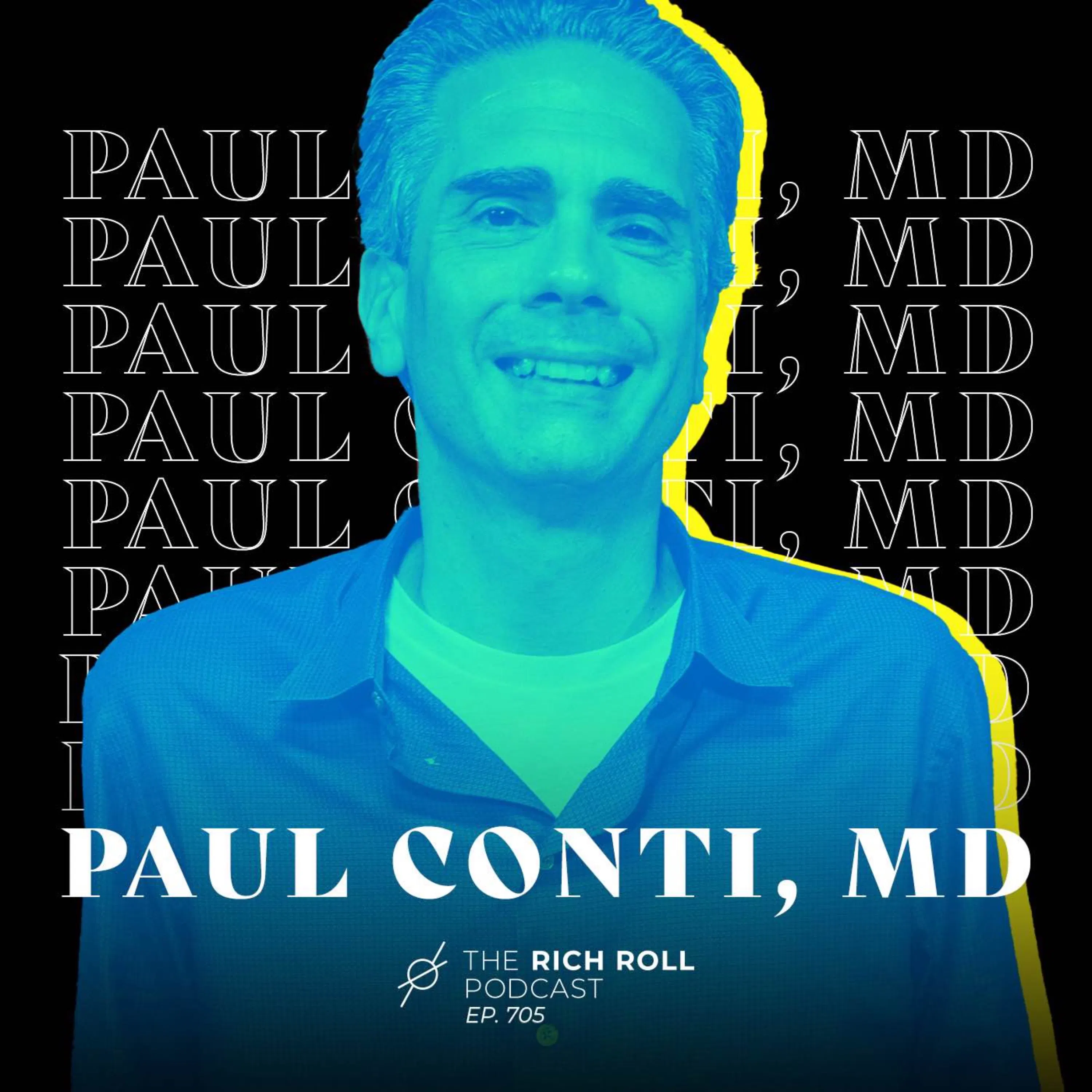 Cover art for the episode "Paul Conti, MD: Face & Heal The Trauma That Dictates Your Life" from The Rich Roll Podcast