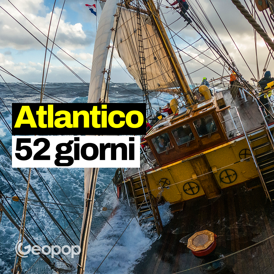 52 giorni nell'Atlantico su un veliero di inizio '900, tra onde alte 10 metri e ghiacci antartici