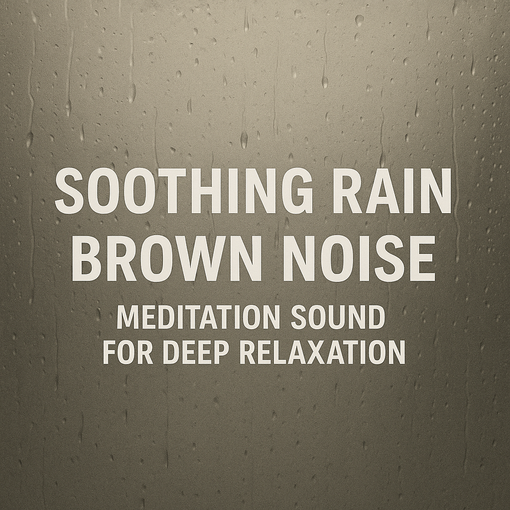 Soothing Rain Brown Noise Meditation Sound For Deep Relaxation