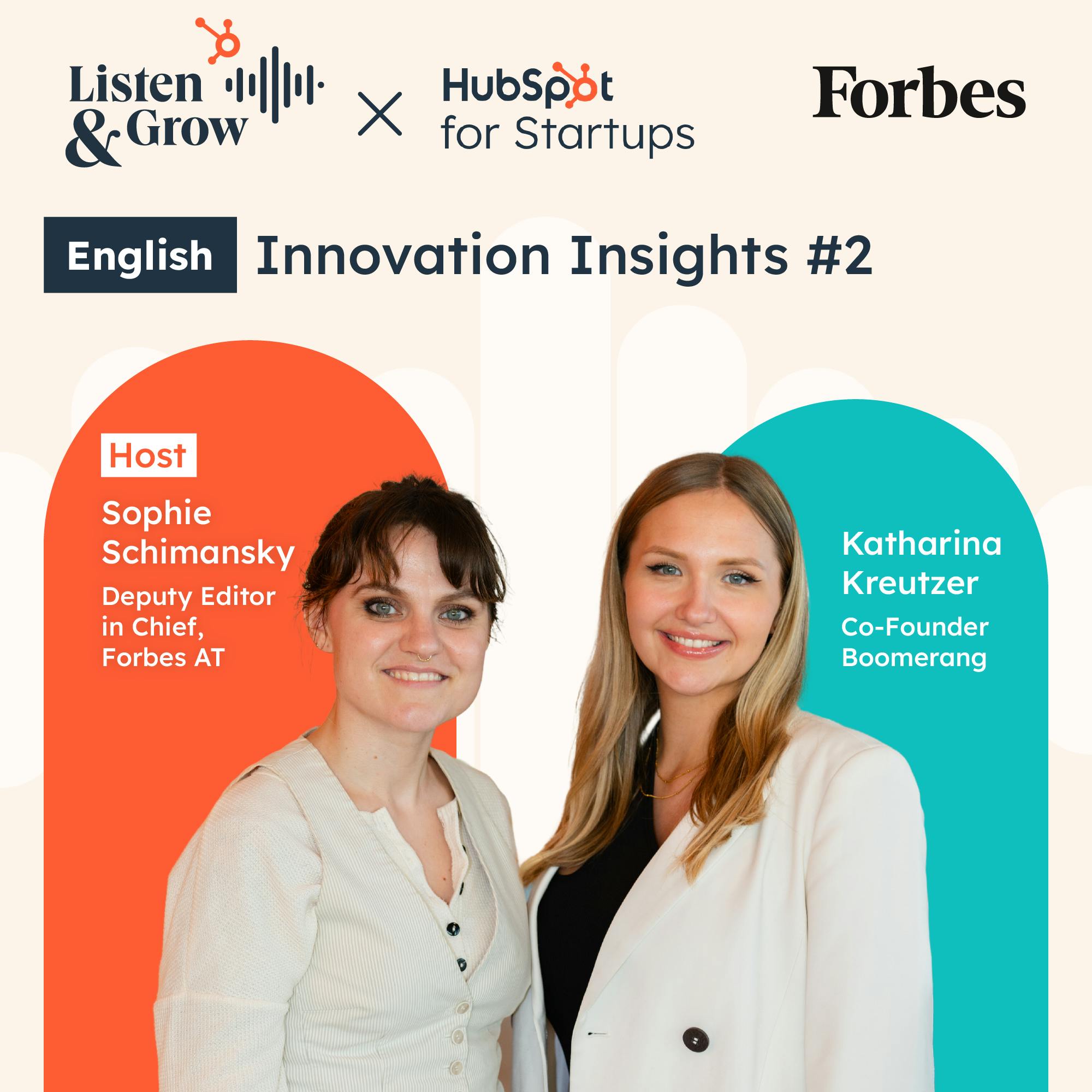 Innovation Insights #2 - with Sophie Schimansky & Katharina Kreutzer