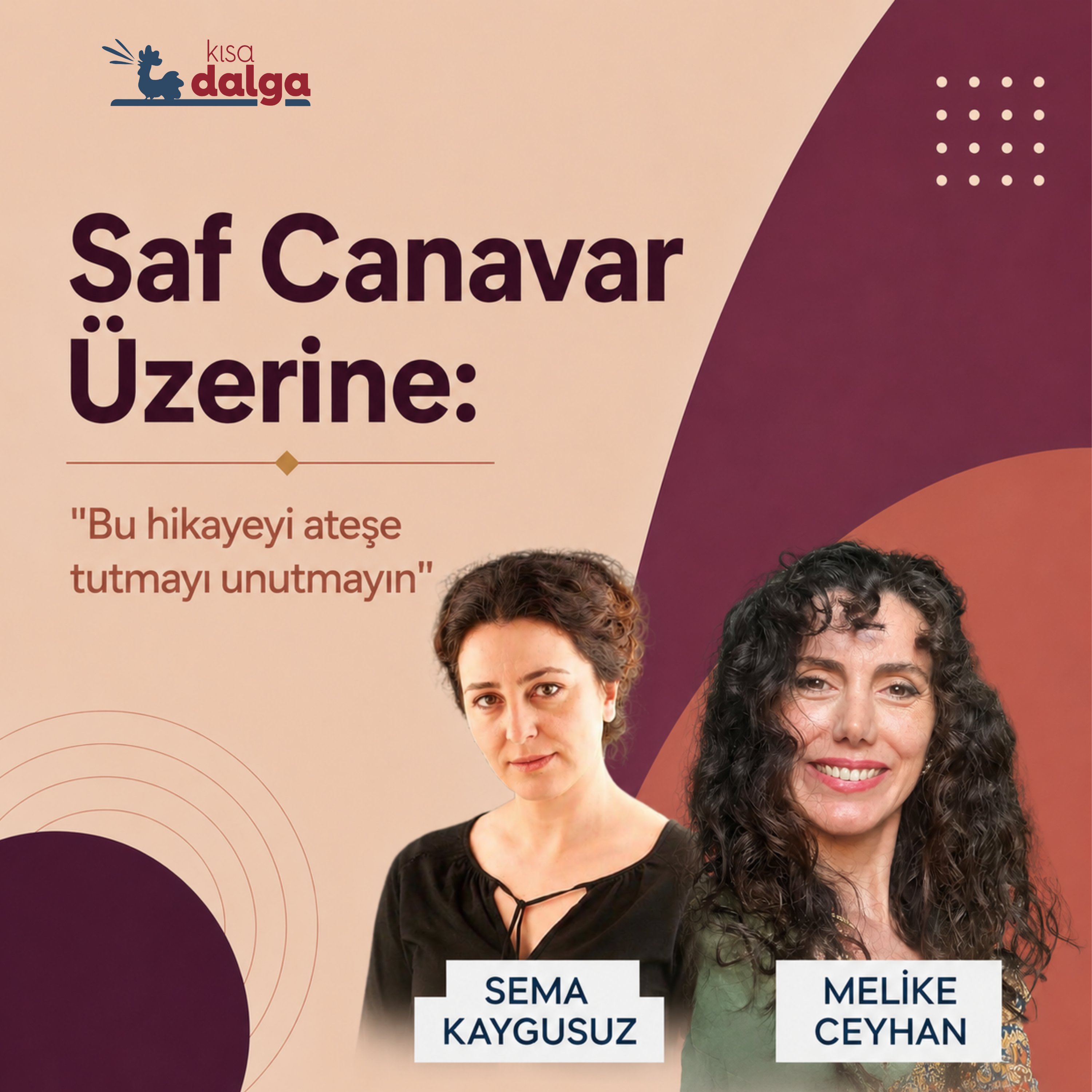 Sema Kaygusuz’la Saf Canavar Üzerine: "Bu Hikâyeyi Ateşe Tutmayı Unutmayın" episode artwork