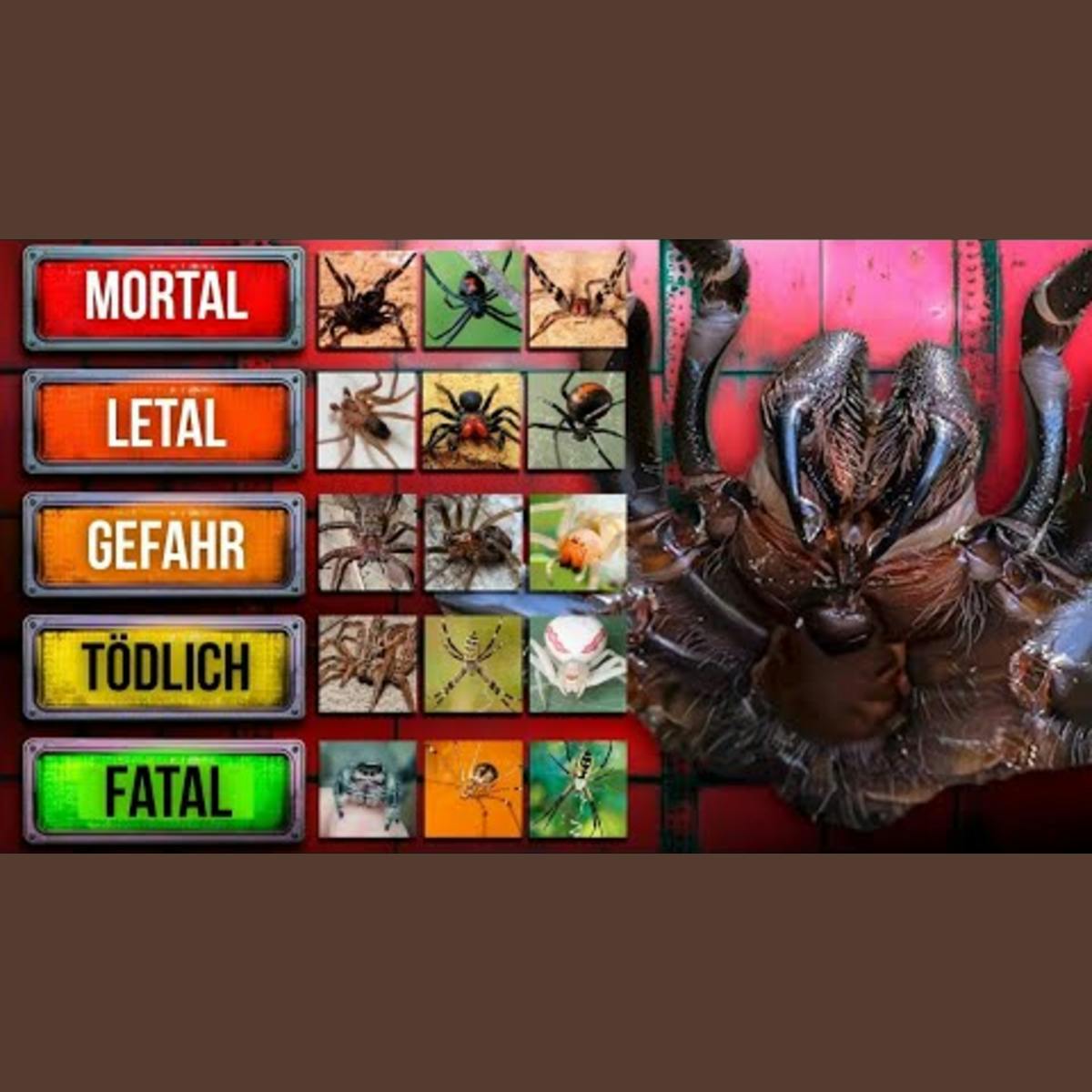 Die tödlichsten Spinnen der Erde 🕷️ (von gruselig bis lebensgefährlich eingestuft) Die tödlichsten Spinnen der Erde 🕷️ (von gruselig bis lebensgefährlich eingestuft)