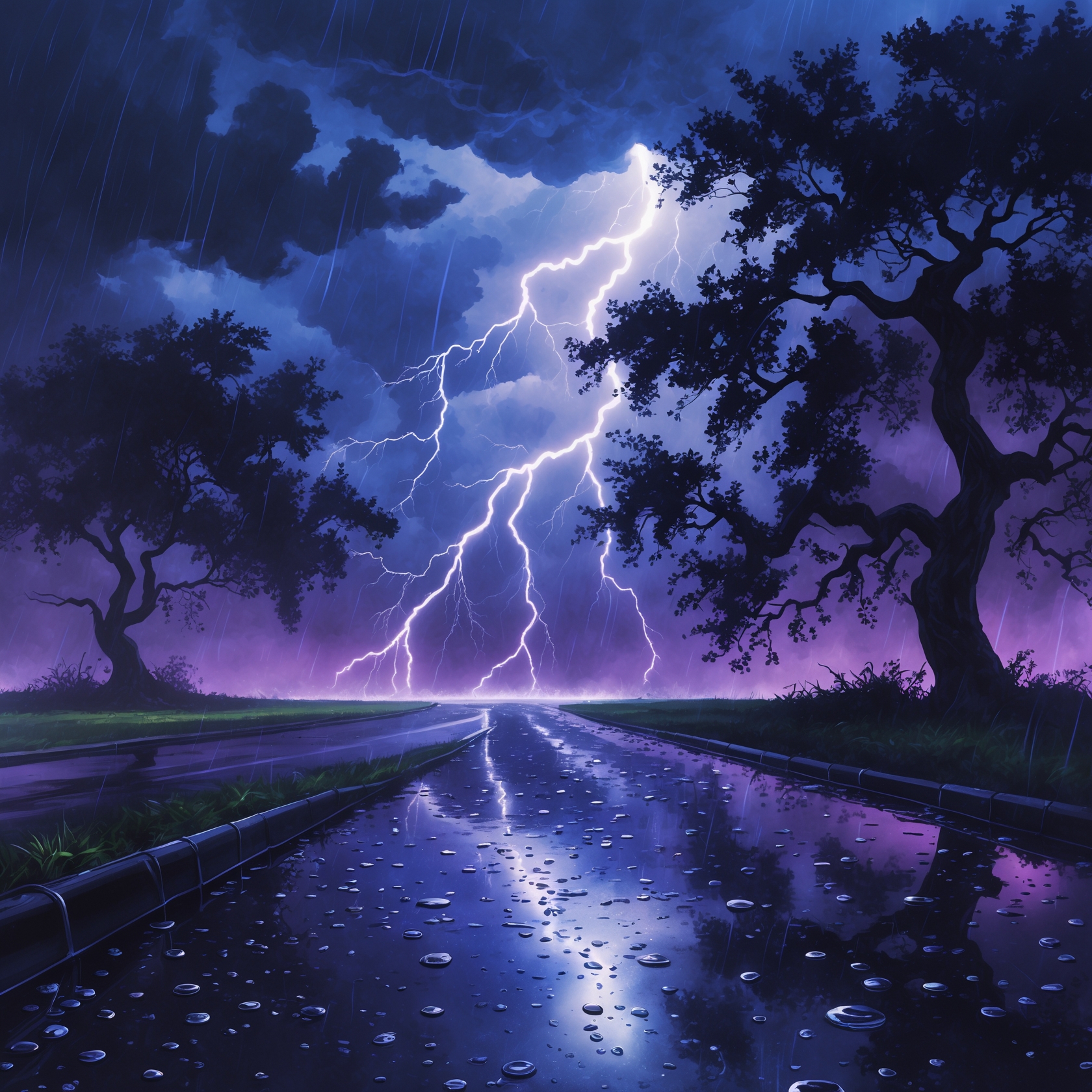 RAIN WITH THUNDER AMBIENCE | Calm Rainstorm for Deep Relaxation