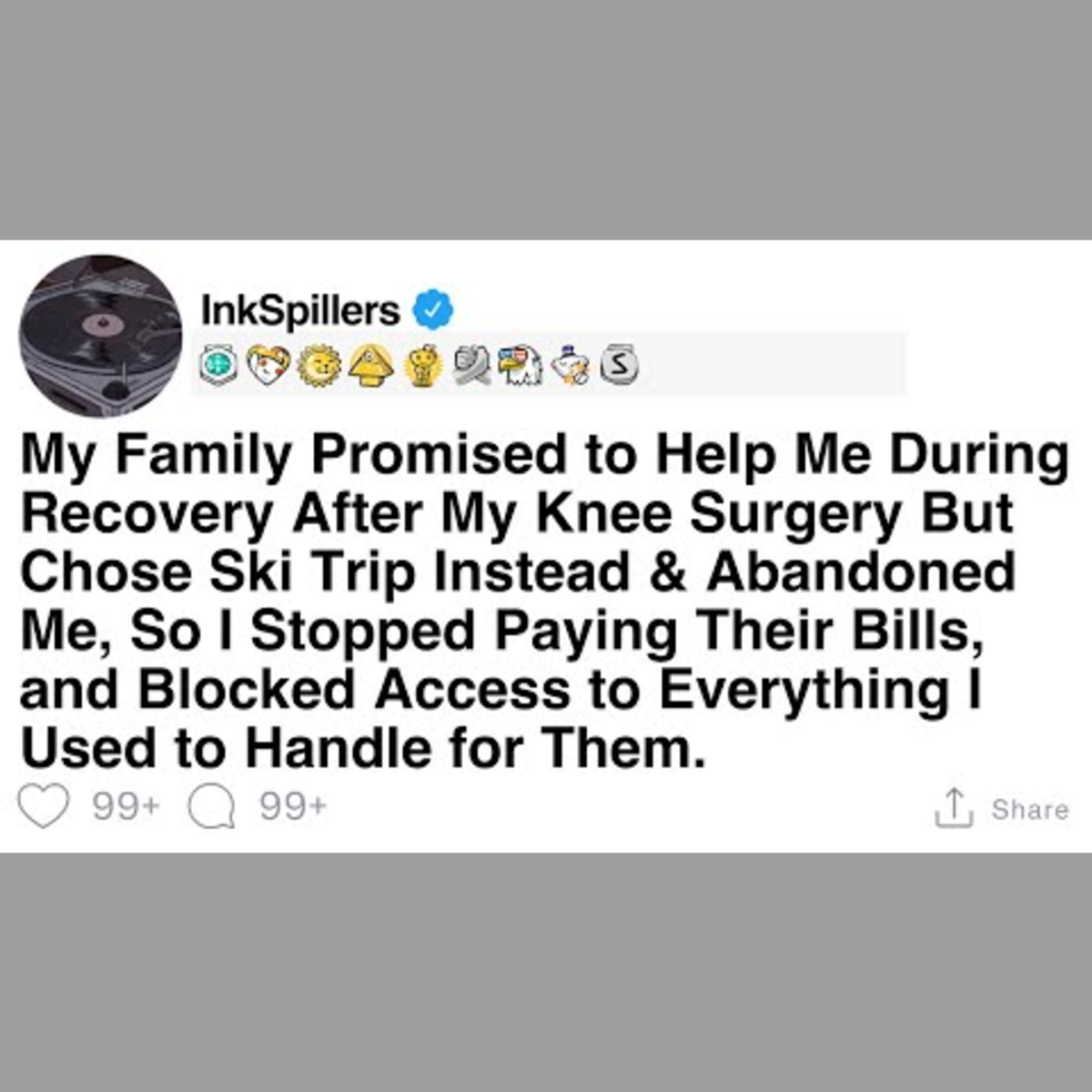 Family Chooses Ski Trip Over My Surgery Recovery Support