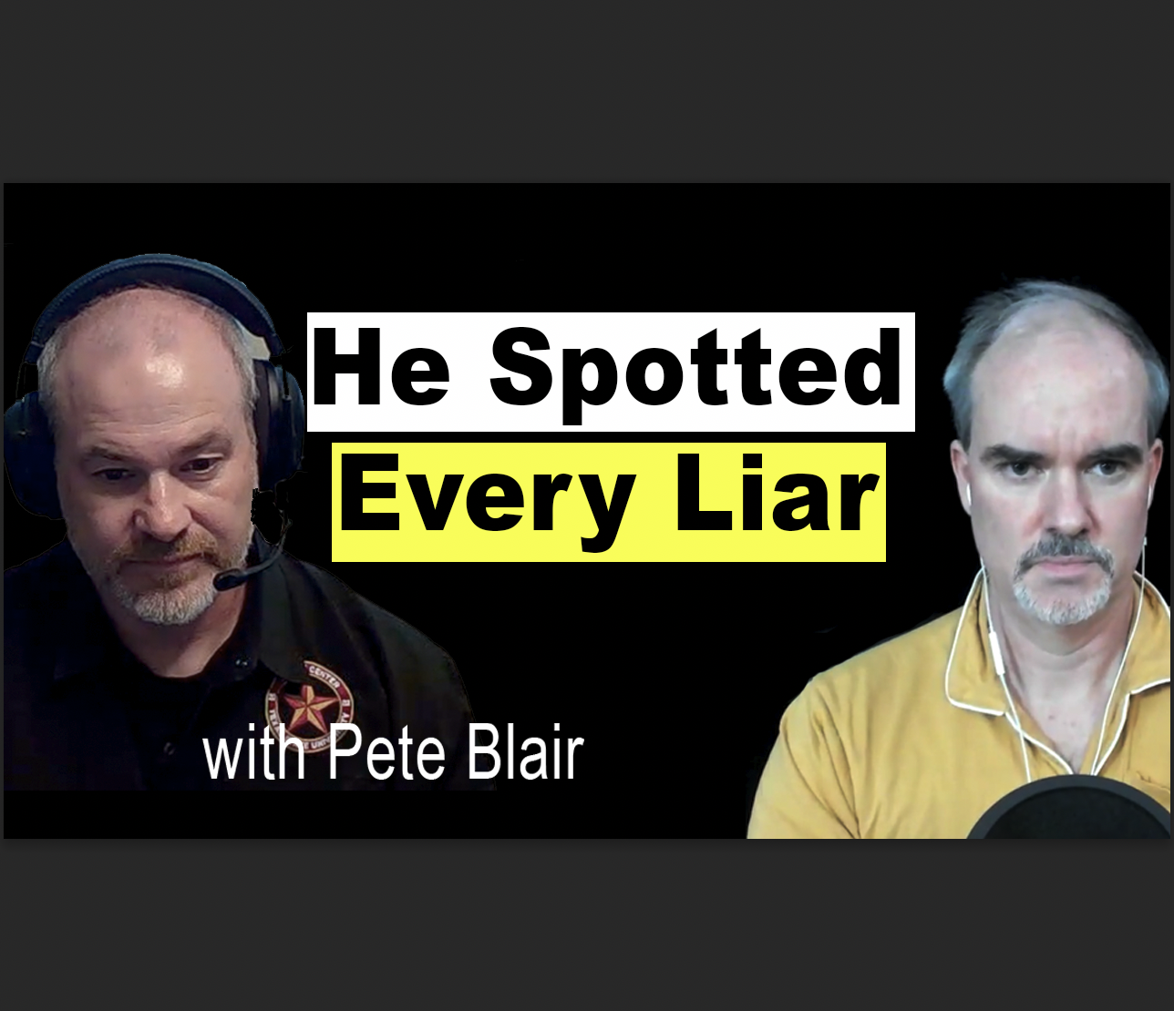 How Pete Blair scored 100% in a deception detection study episode artwork