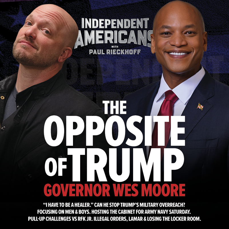391. Governor Wes Moore. The Opposite of Trump. “I Have to be a Healer.” Can He Stop Trump’s Military Overreach? Focusing on Men & Boys. Hosting The Cabinet for Army Navy Sat. Pull-Up Challenges vs RFK Jr. Illegal Orders, Lamar & Losing The Locker Room.