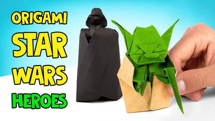 Origami Jedi and Sith: How to Craft Yoda and Darth Vader!