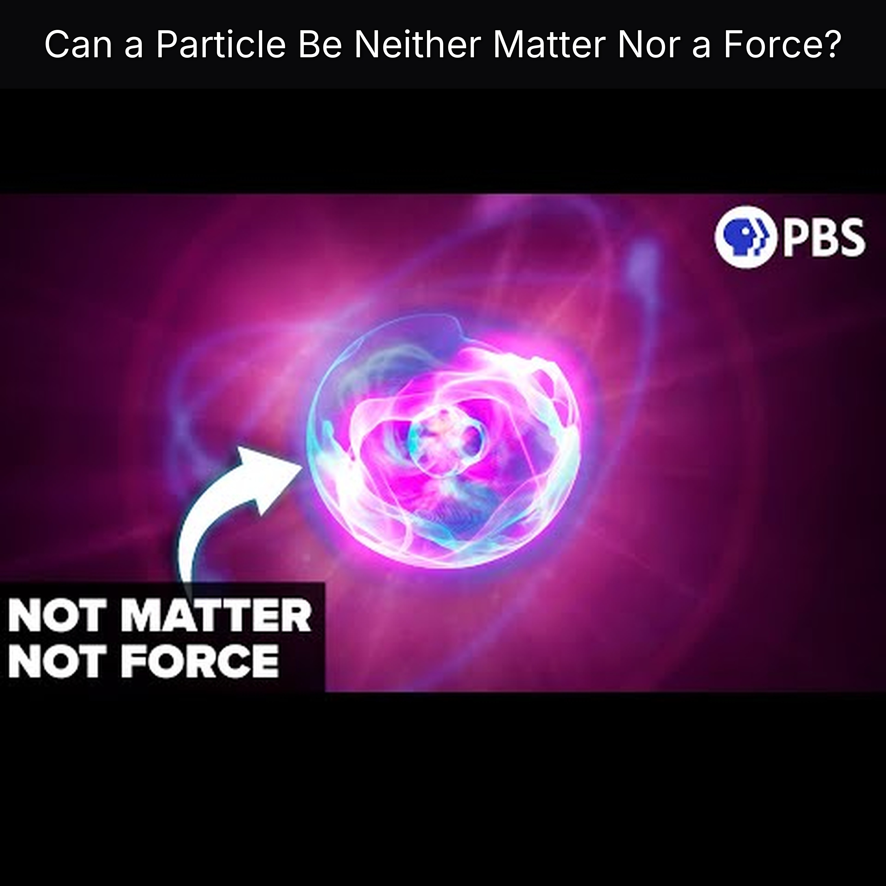 Can a Particle Be Neither Matter Nor a Force?