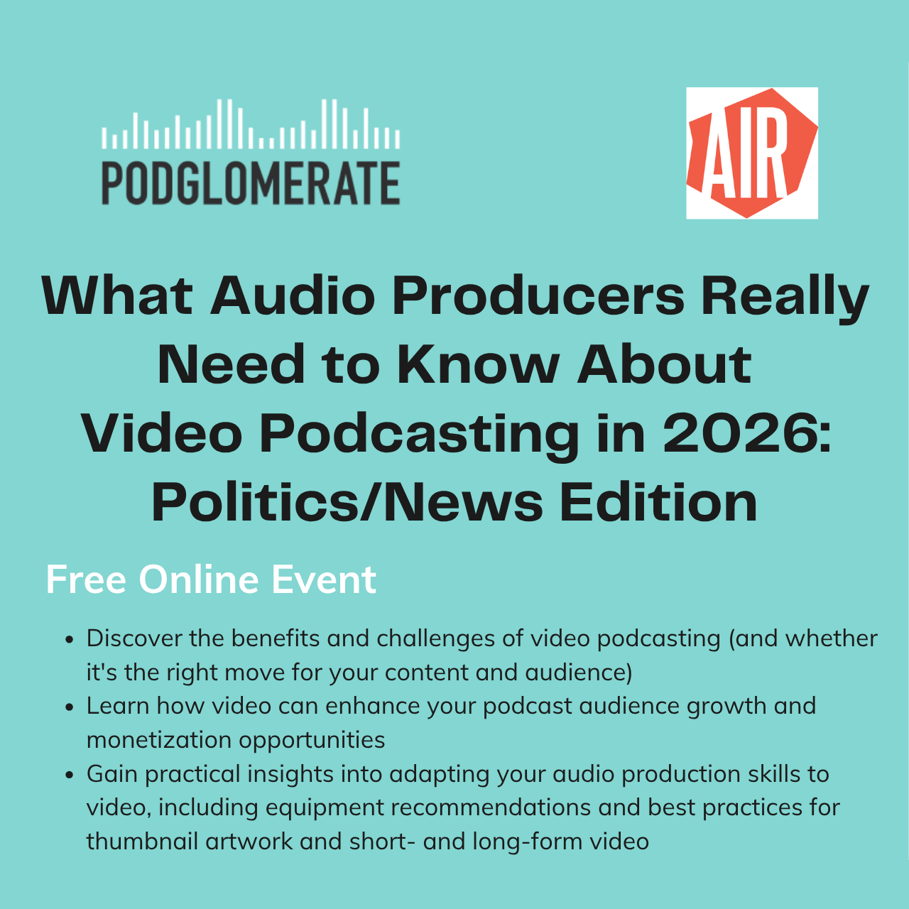 What Audio Producers Need to Know About Video Podcasting in 2026: Politics and News Edition