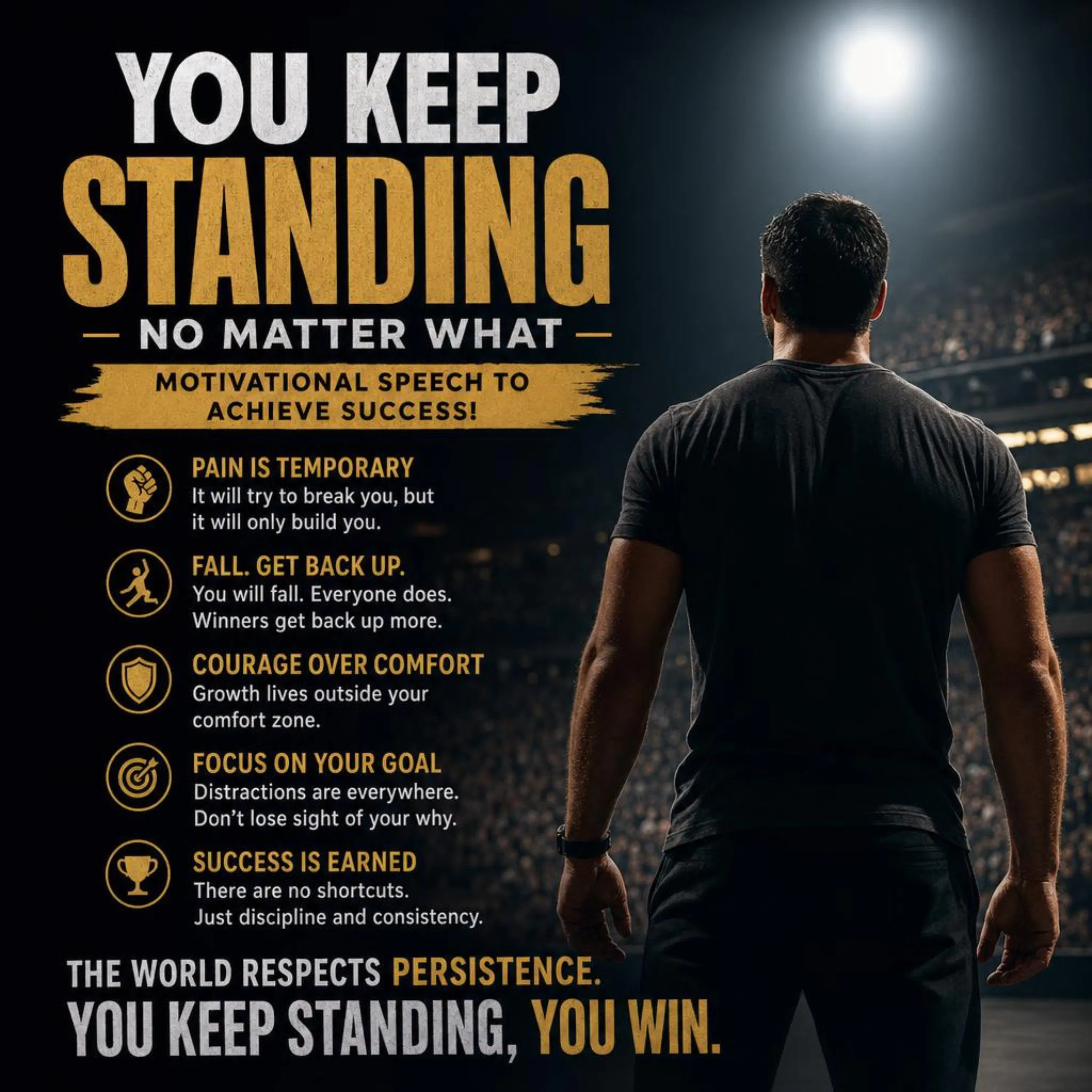 YOU KEEP STANDING NO MATTER WHAT - Motivational Speech To Achieve Success! episode artwork