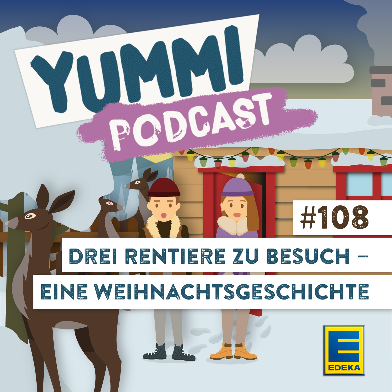 Cover: Drei Rentiere zu Besuch – Eine Weihnachtsgeschichte