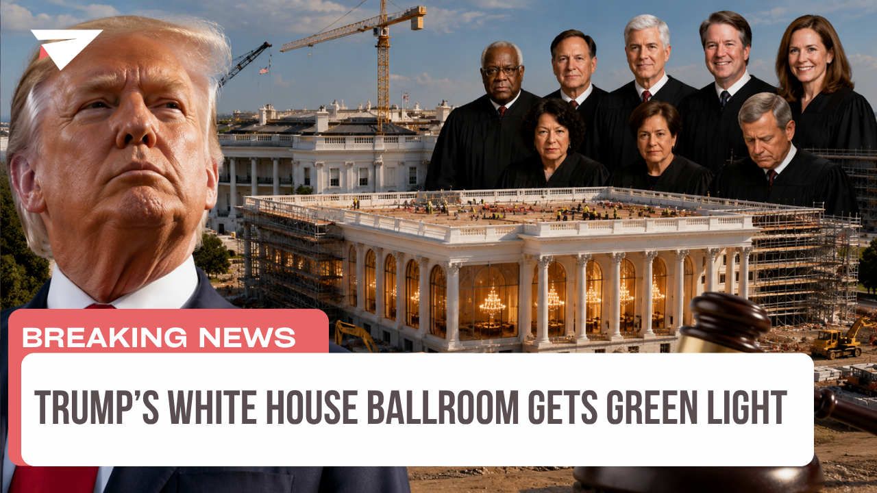 Trump’s white house ballroom gets green light, Breaking News episode artwork