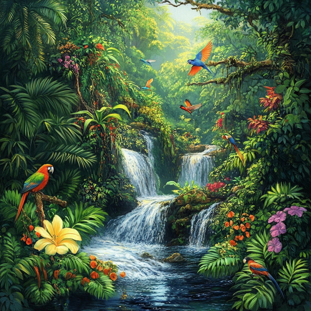 Harmonious Birds Chirping, Beautiful Stream Sounds, Lovely Nature Sounds, Cozy Paradise