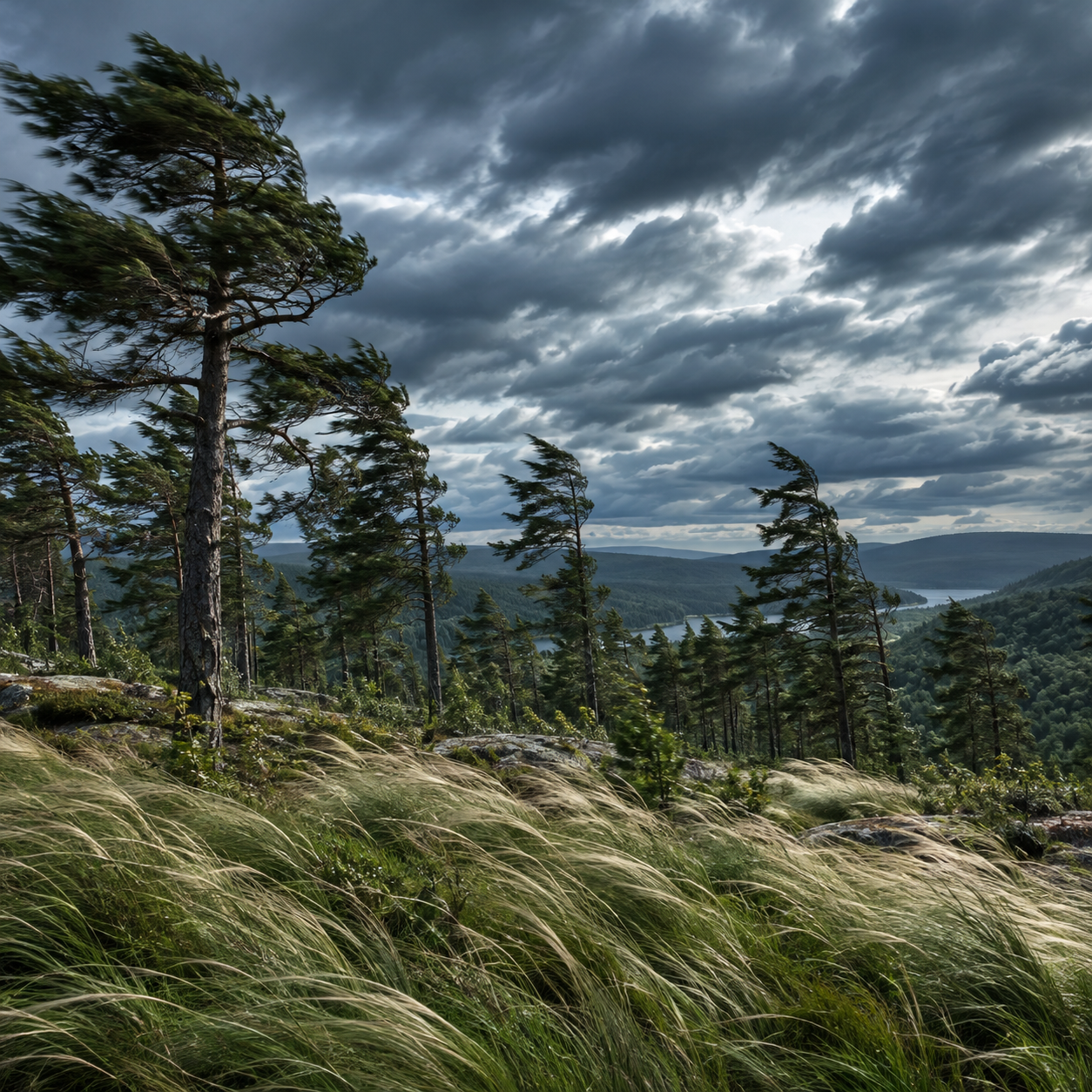 🌬️ STORM WIND, BENDING PINES and DEEP GUSTS — 1 H of powerful airflow for letting go