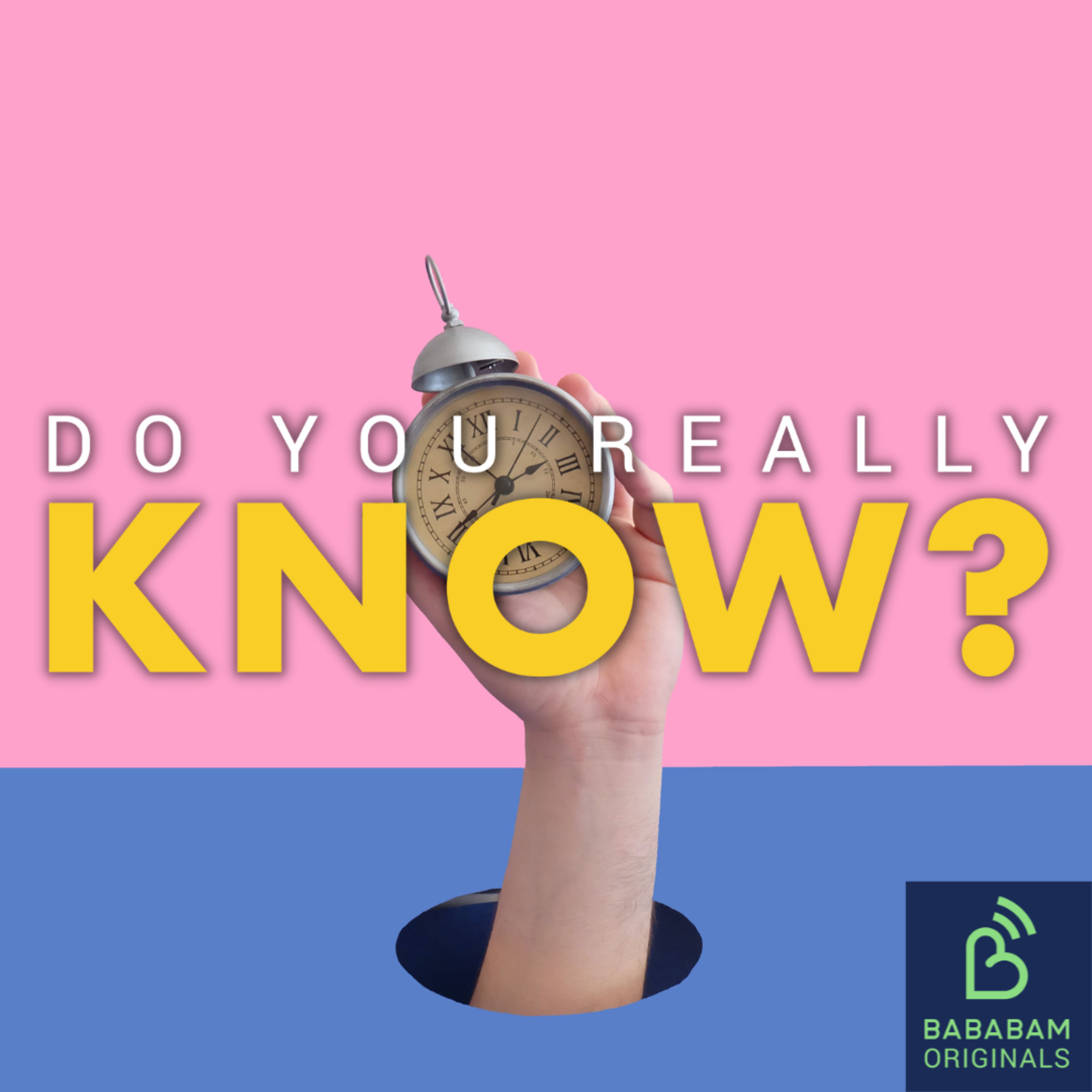 Cover art for the episode "Are you a time optimist?" from Do you really know?